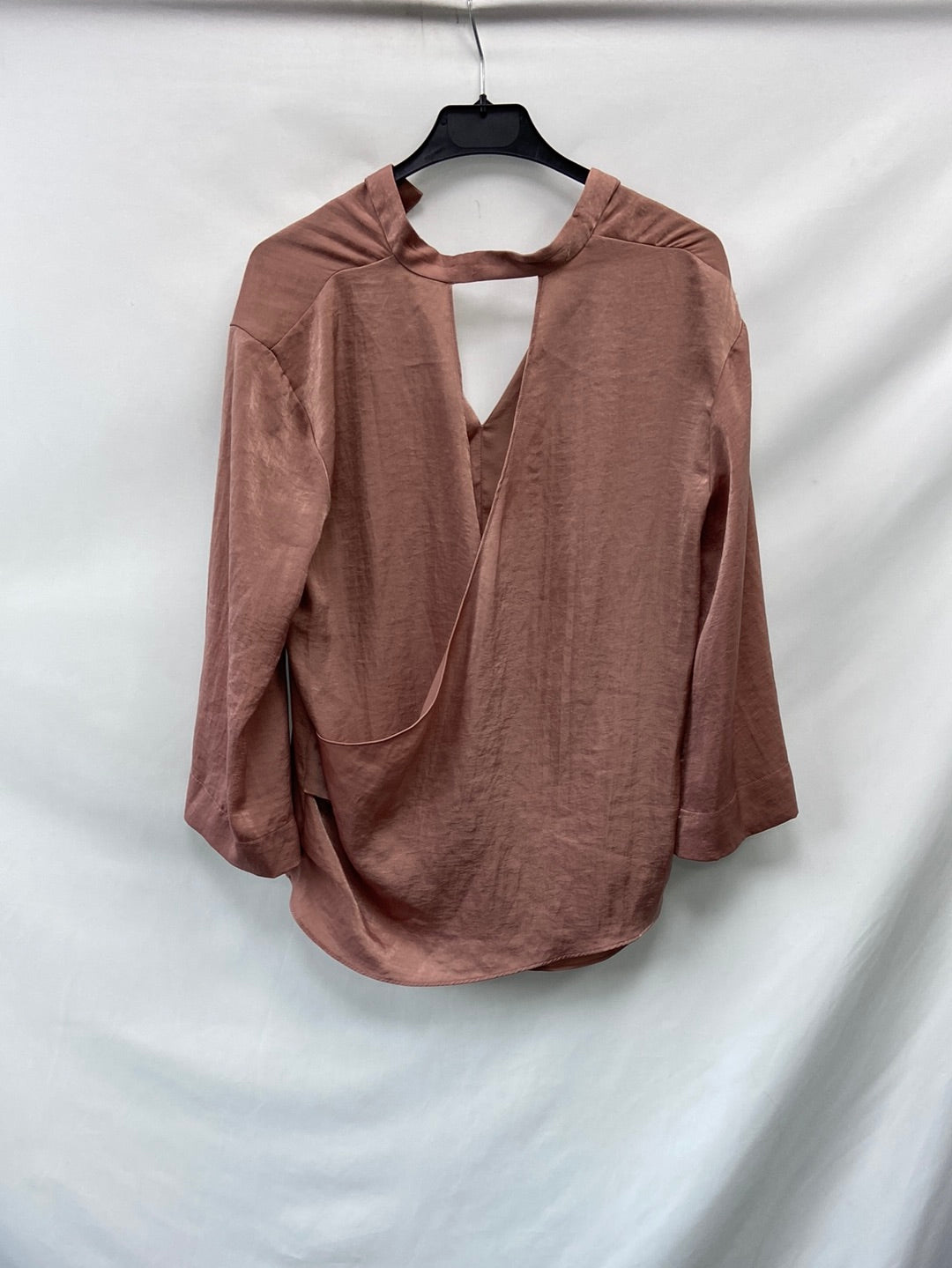 ZARA.Blusa nude T.XS
