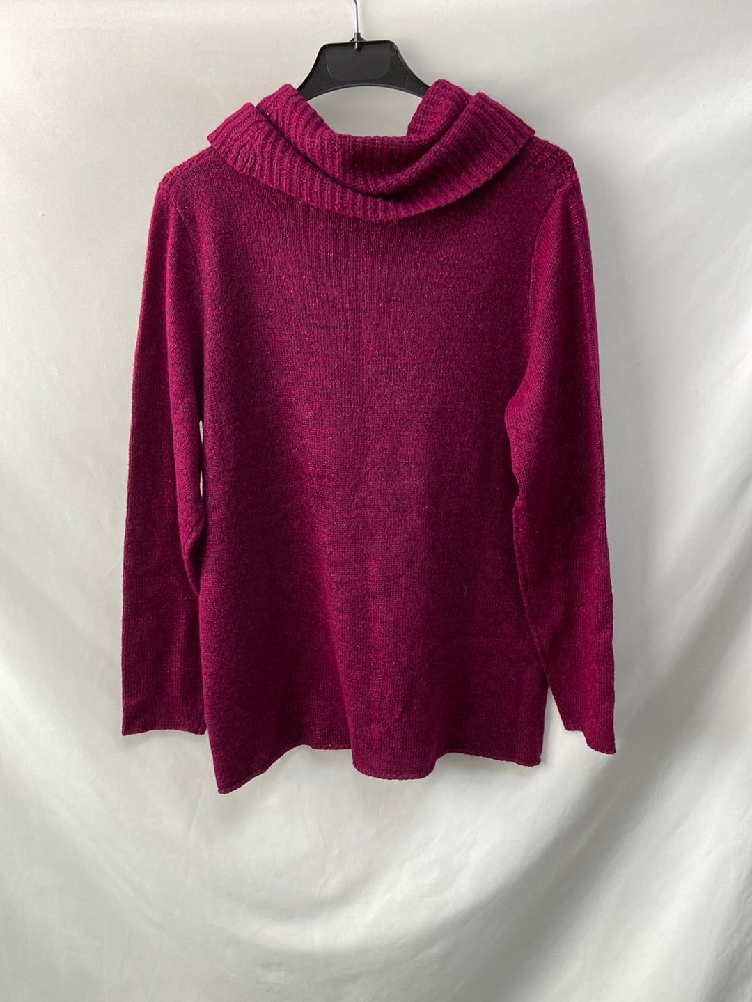 CORTEFIEL. Pink glitter turtleneck sweater Tl