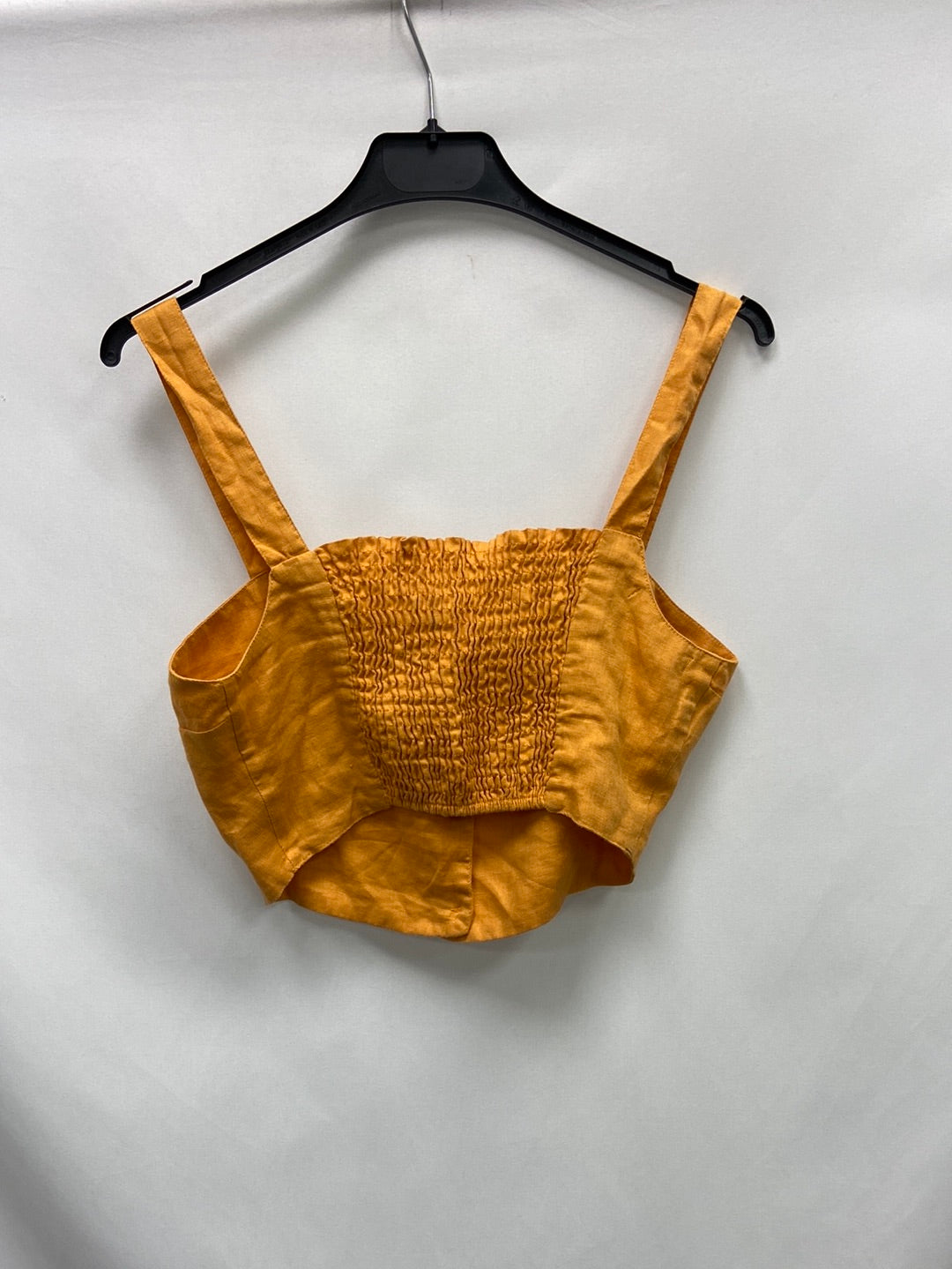 BERSHKA. Croptop naranja T.s