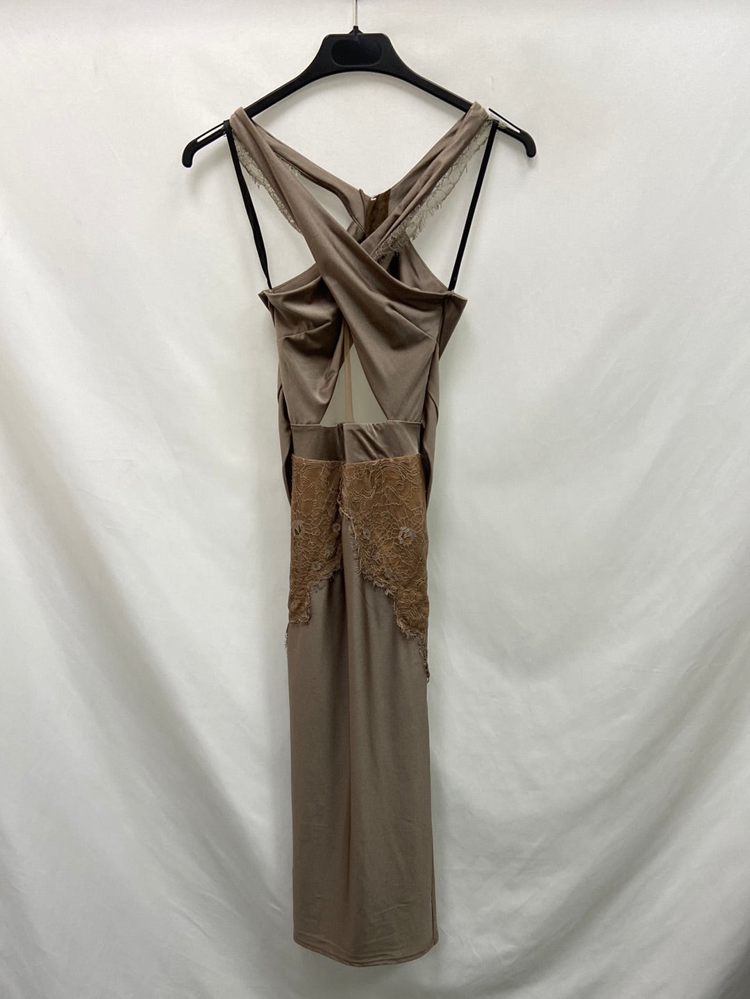 MICHAEL COSTELLO X REVOLVE. Nude satin dress S.XXS – Hibuy market