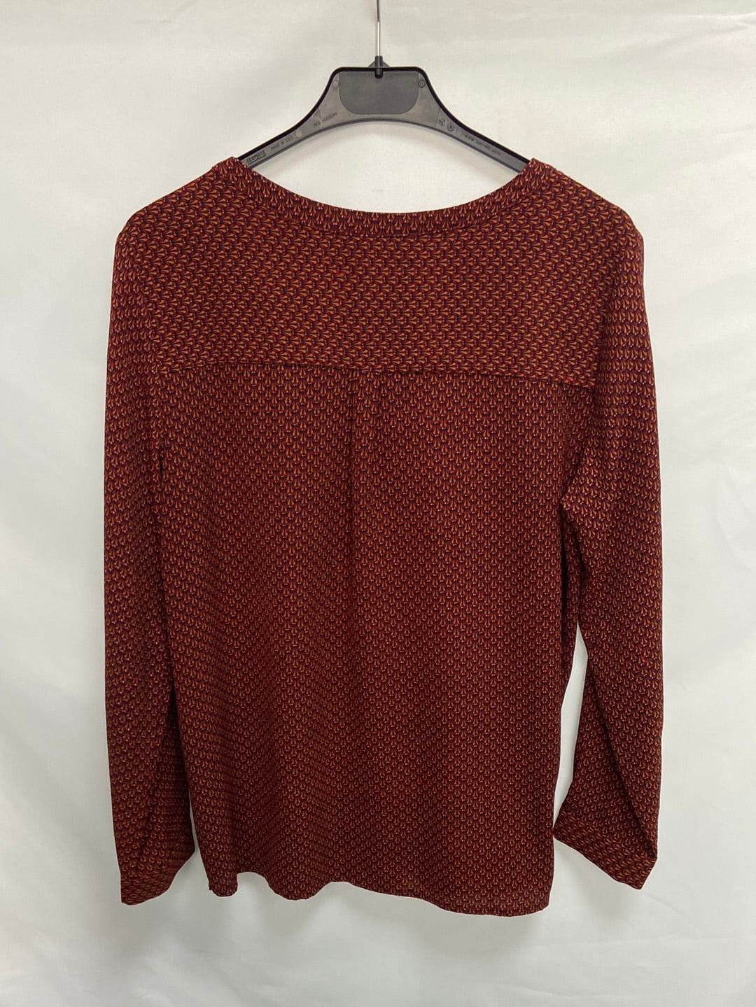 OTHERS. Printed burgundy blouse YOUR(s)