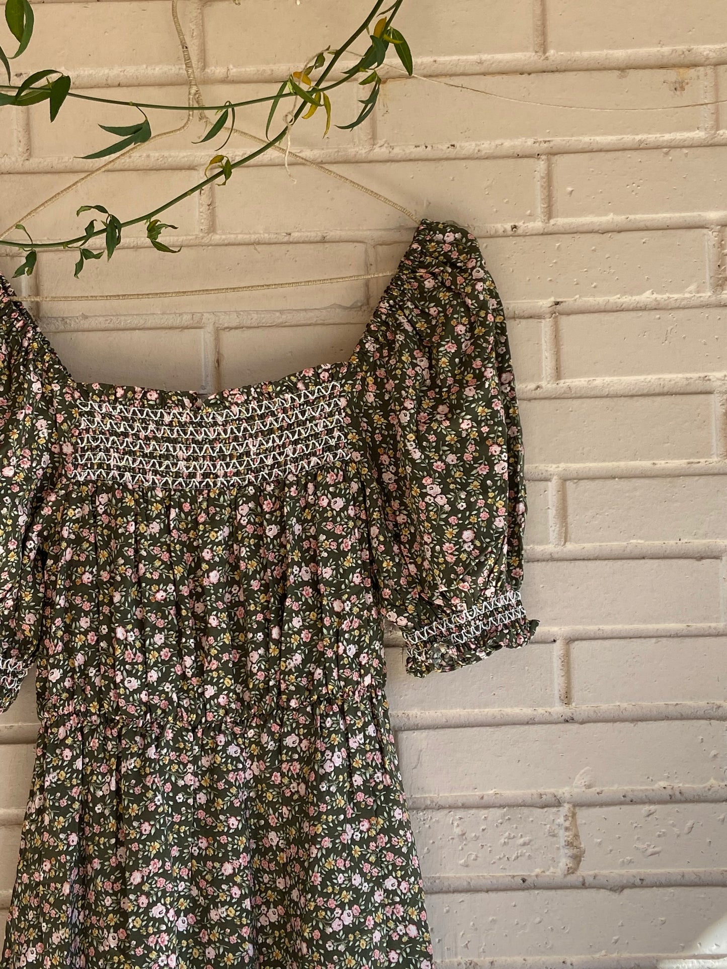 Vestido largo flores T.36