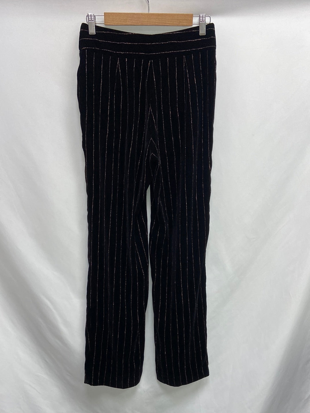 ANGEL SCHLESSER. Striped velvet trousers, size 38