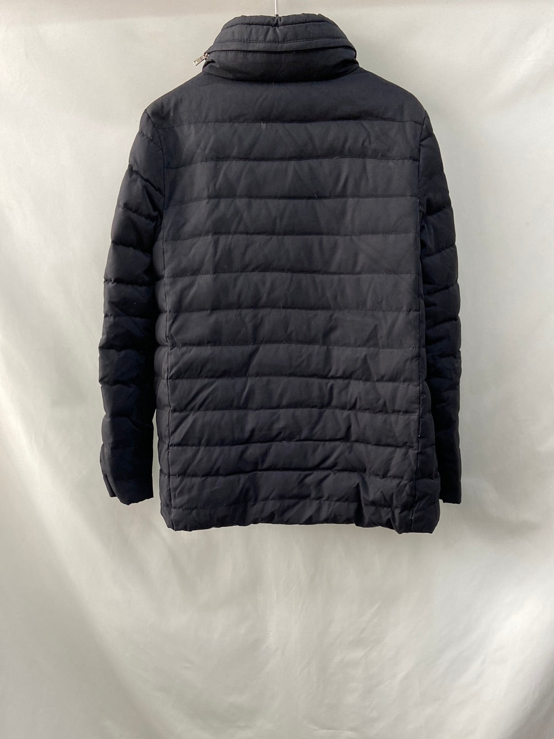 ZARA.Plumas azul T.s