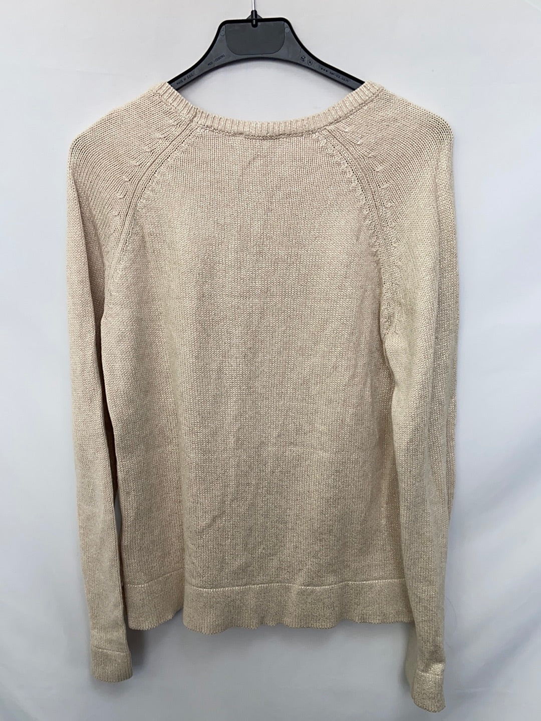 GAP.Jersey beige hilos plateados T.s