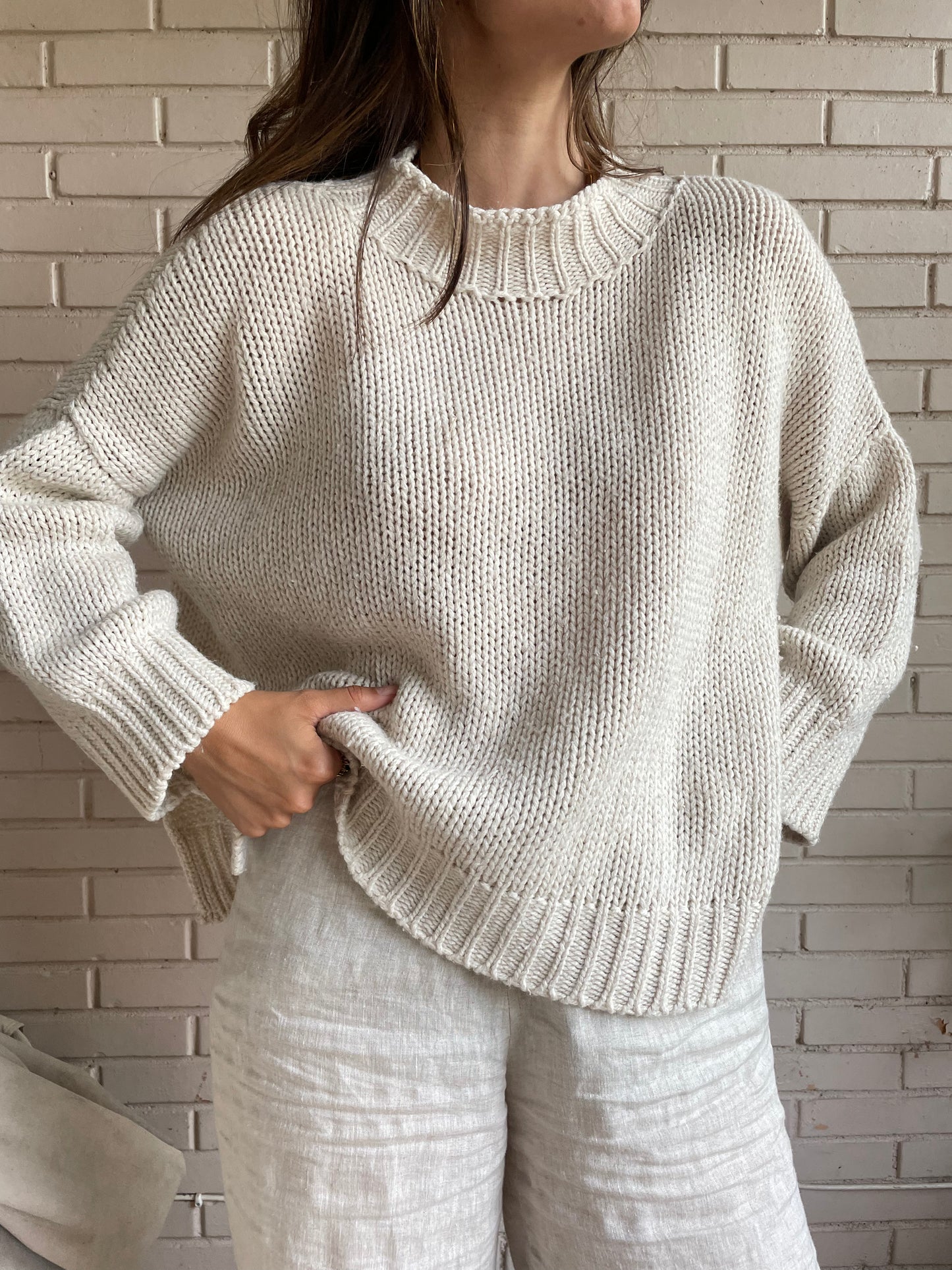 NOON.Jersey fluido cuello Perkins T.s