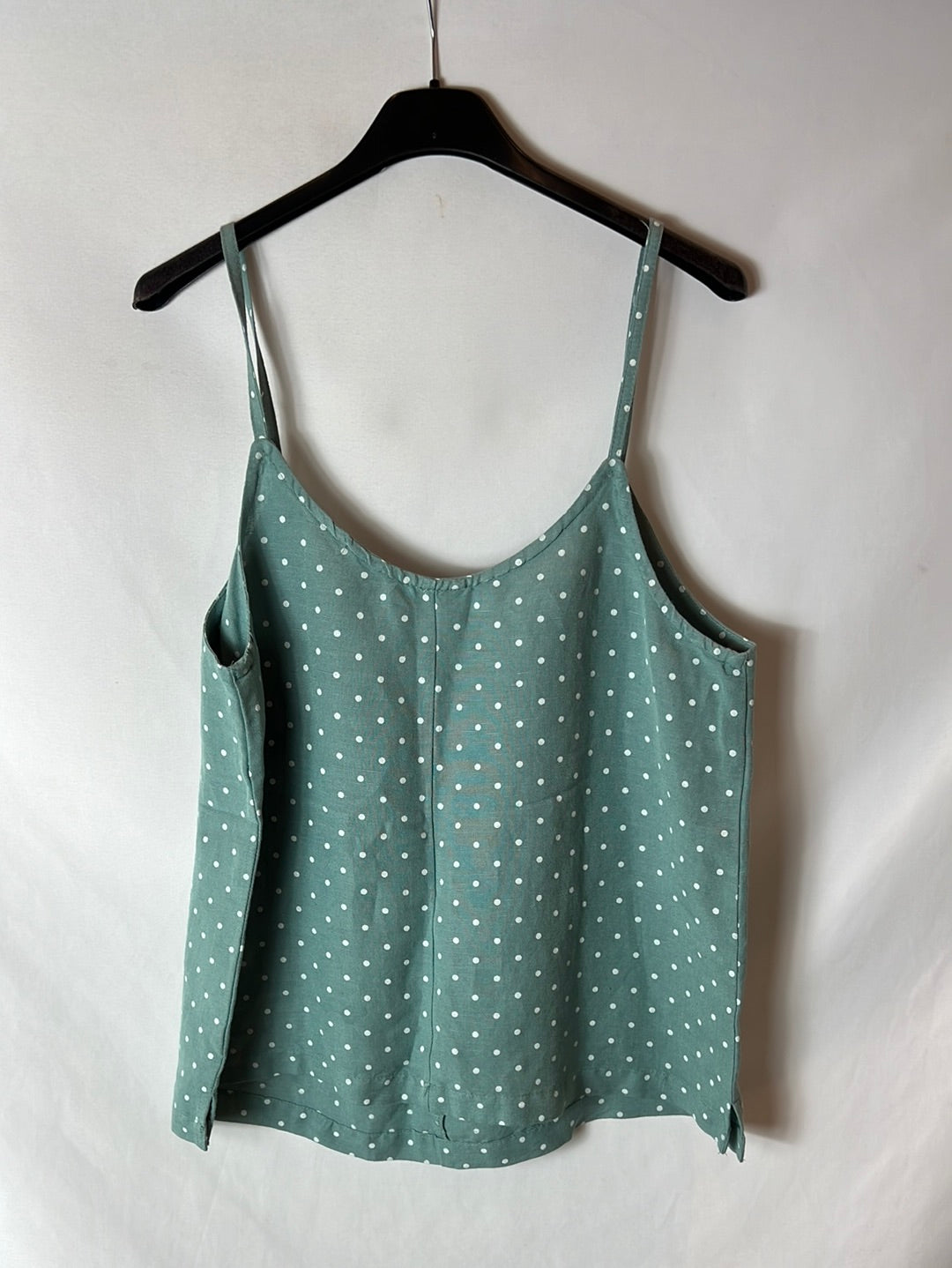 MANGO. Top verde agua lunares. T. M