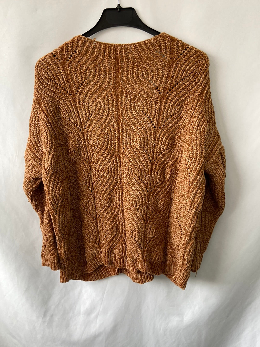 STRADIVARIUS.Jersey textura mostaza T.M