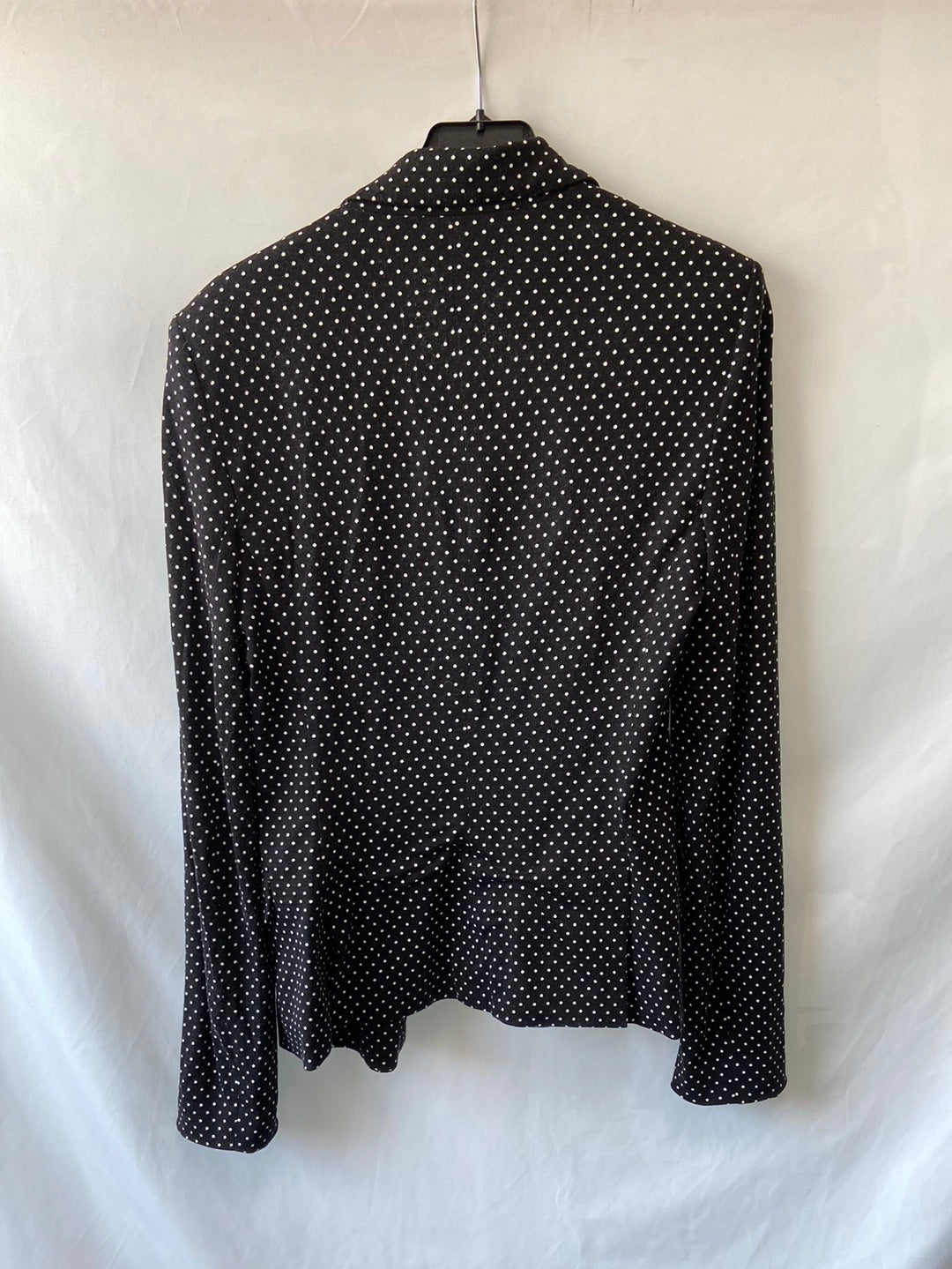 MANGO. Black polka dot blazer TM