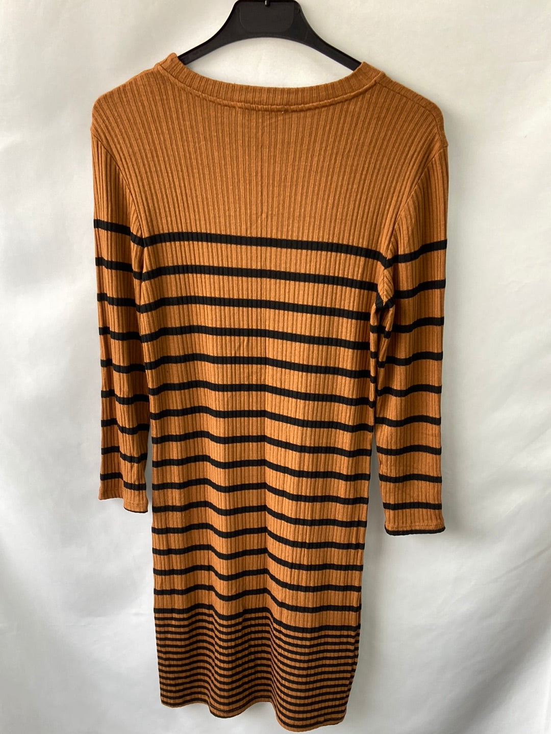 MarketMANGO.Vestido corto punto rayas T.M