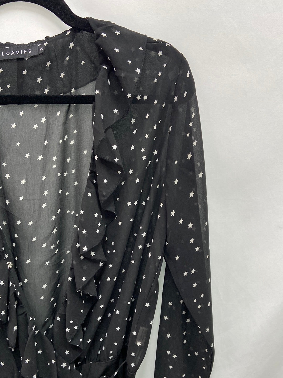 LOAVIES.Body negro estrellas T.XS