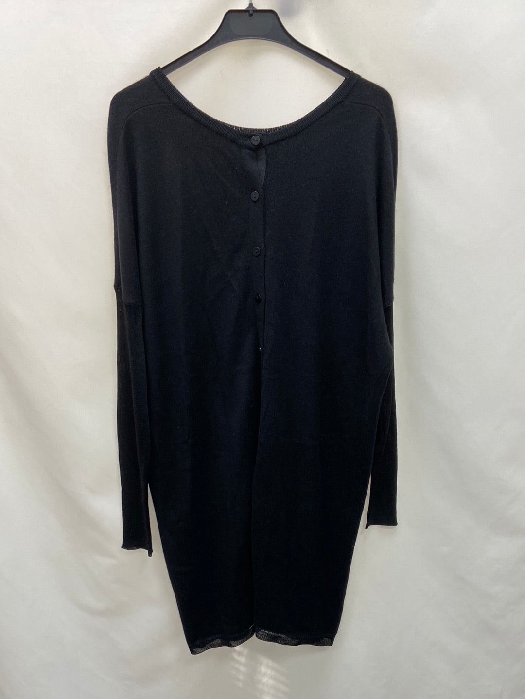 BEL AIRE. Vestido de punto negro T.m