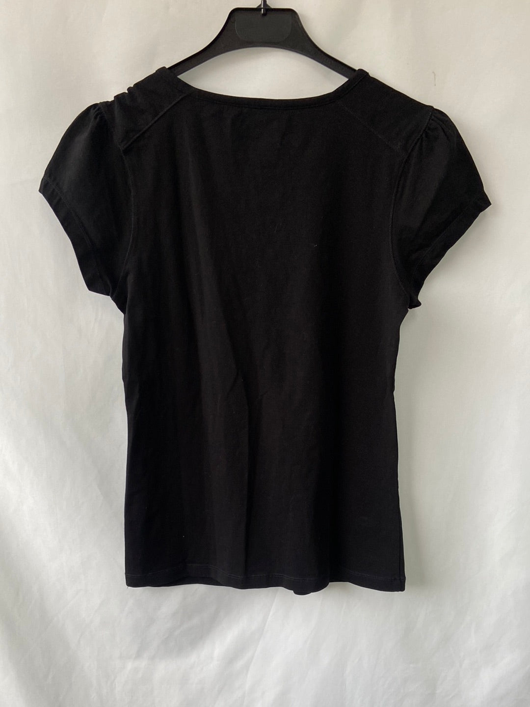 PRIMARK.Camiseta básica negra T.38