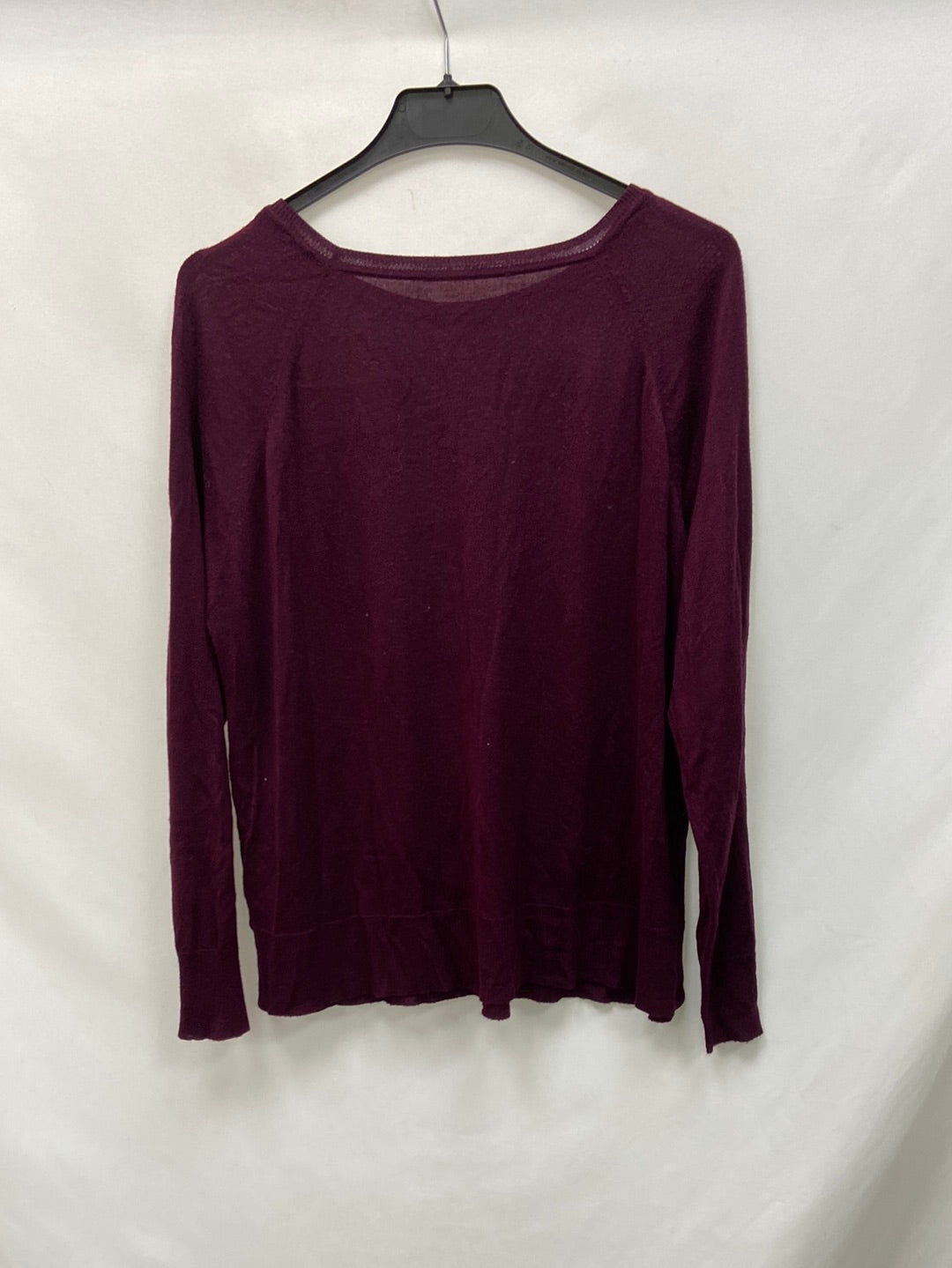 OTRAS.Jersey básico burdeos finito T.S/M