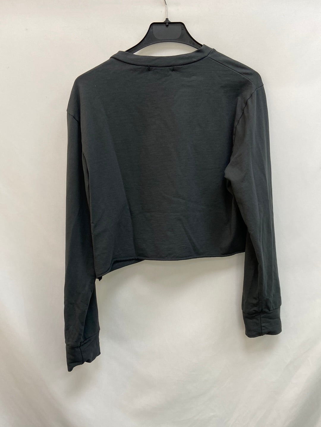 RENATTA&GO.Camiseta gris crop T.S