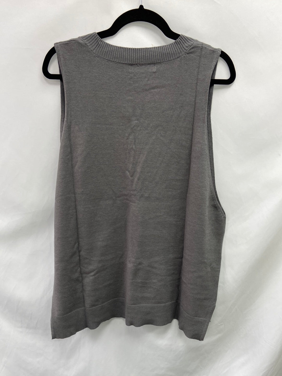STRADIVARIUS.Chaleco gris oversized T.S