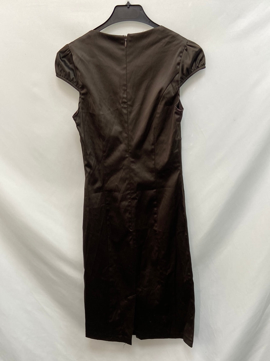 BLANCO. Vestido marrón T.34