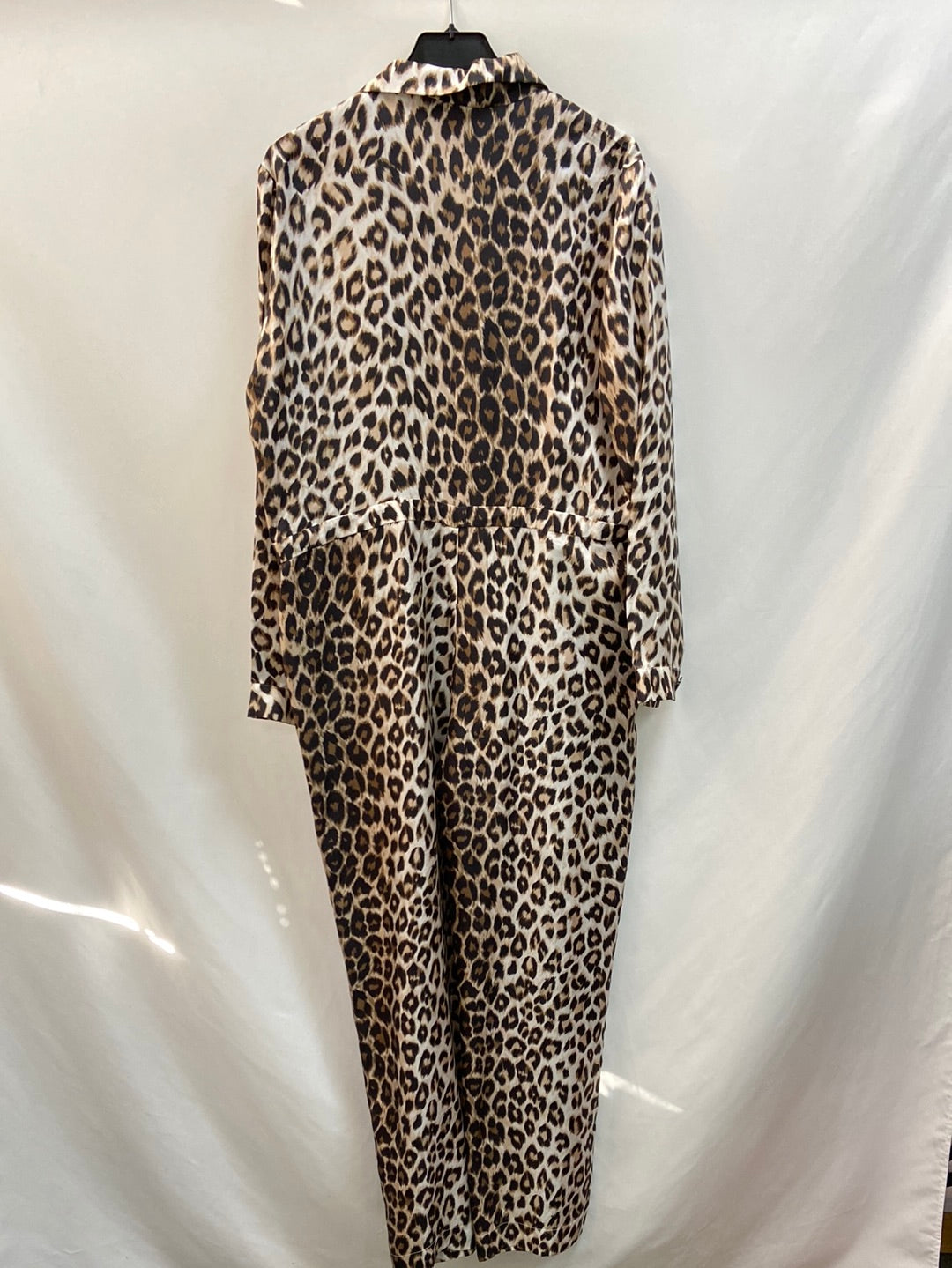 LA PRESTIC OUISTON. Long fluid silk animal print jumpsuit Ts
