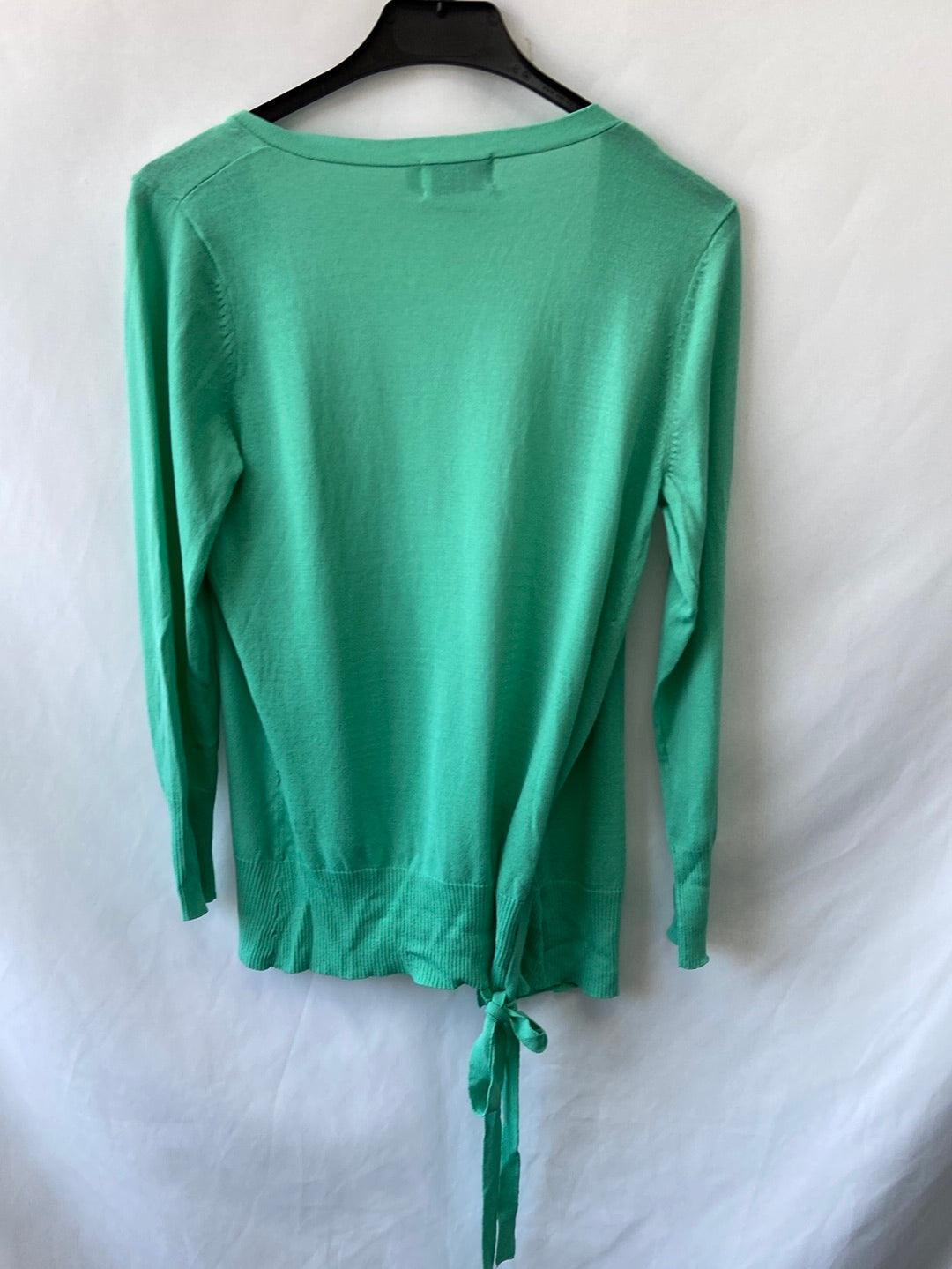 BLANCO TRICOT. Rebeca verde cruzada T.S