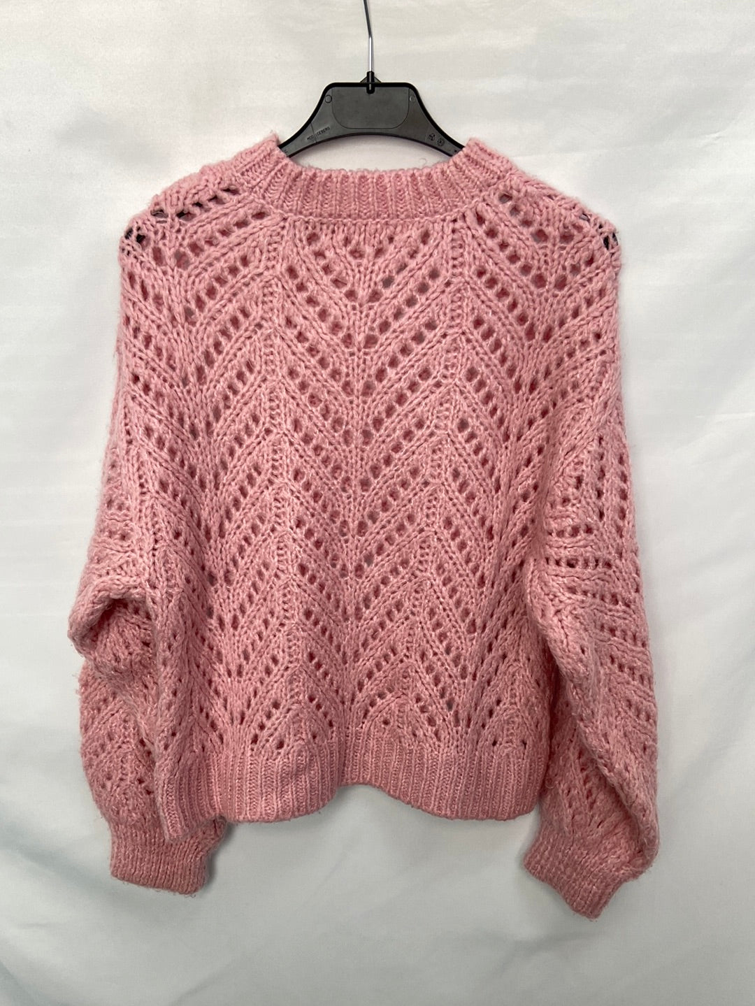 MANGO.Pink die-cut Ts jersey