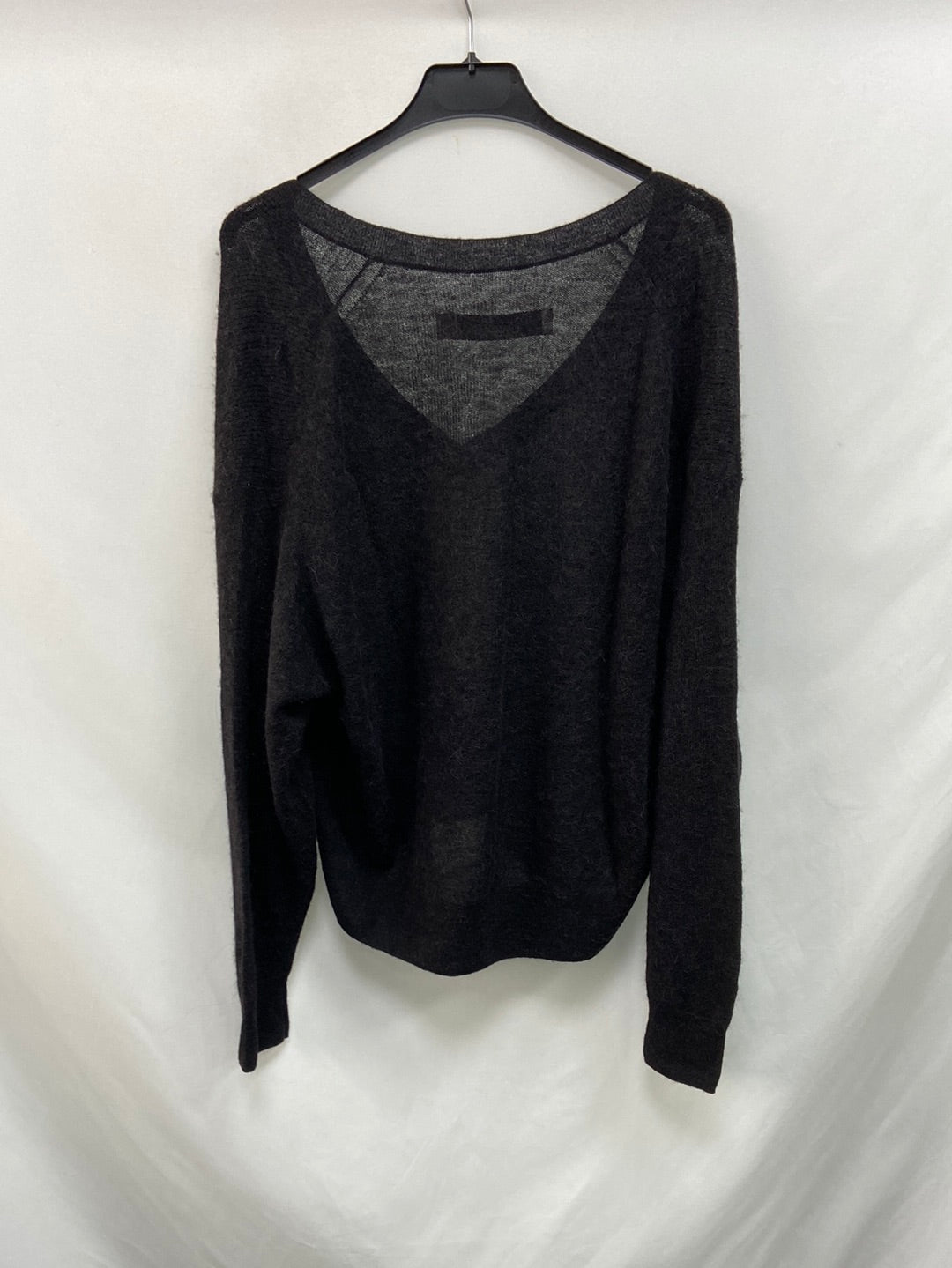 IRO. Jersey negro lana encaje T.XS