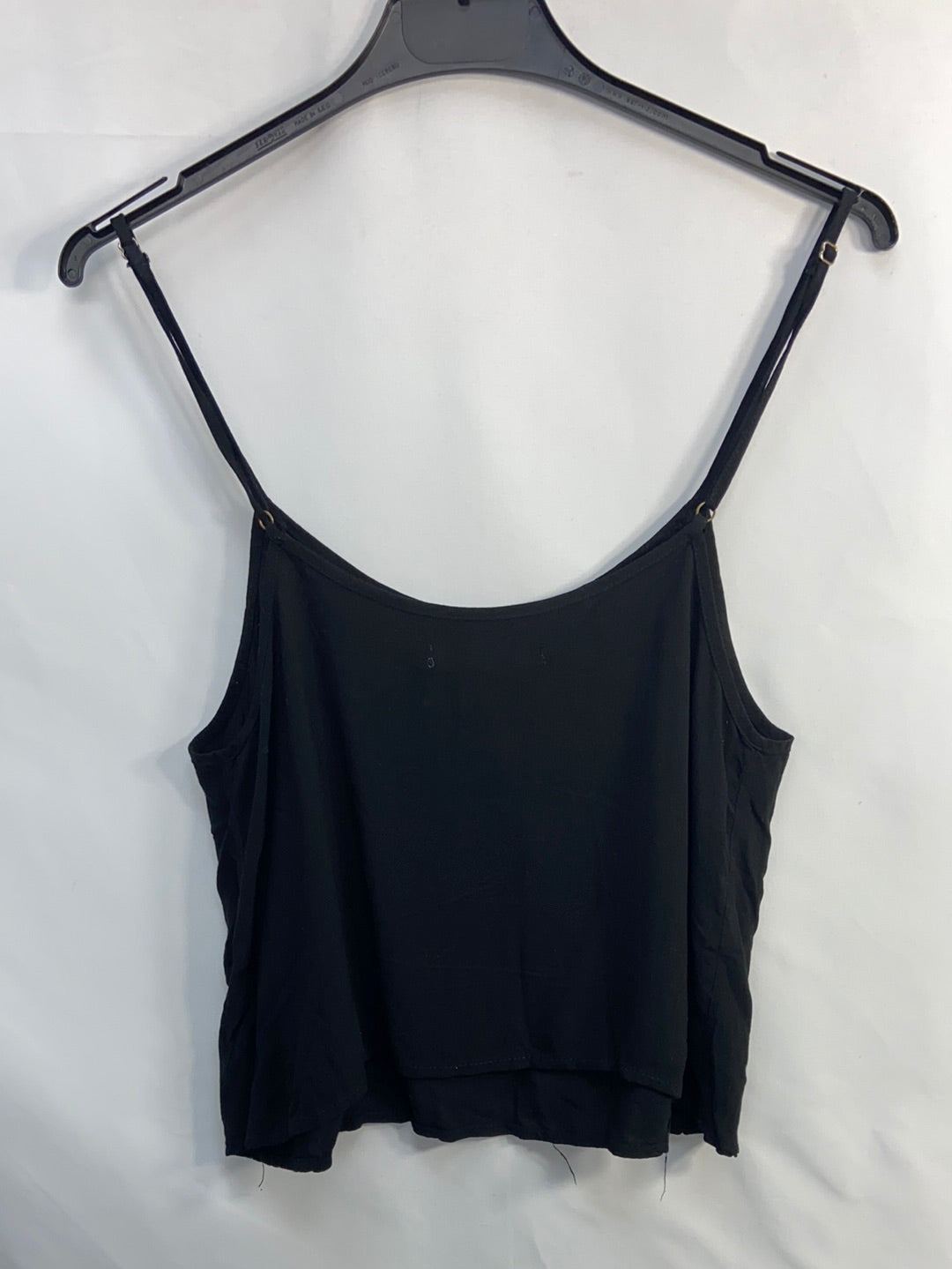 PULL&BEAR.Top básico negro tirantesT.s