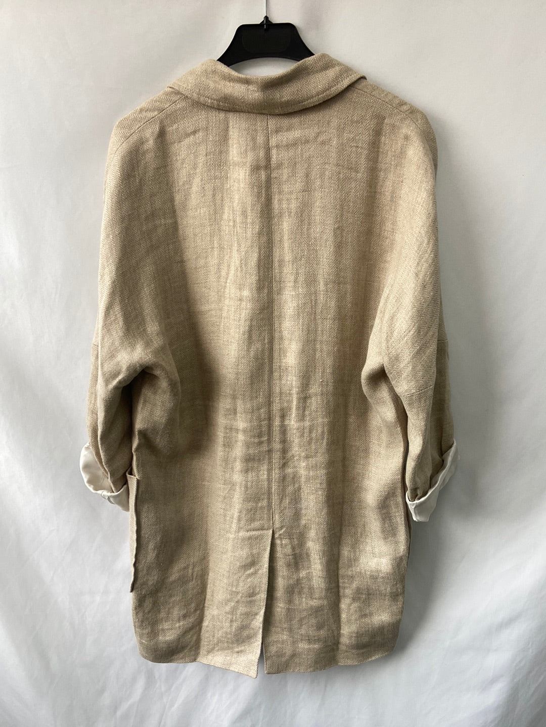 ZARA.Blazer larga oversized Lino T.S