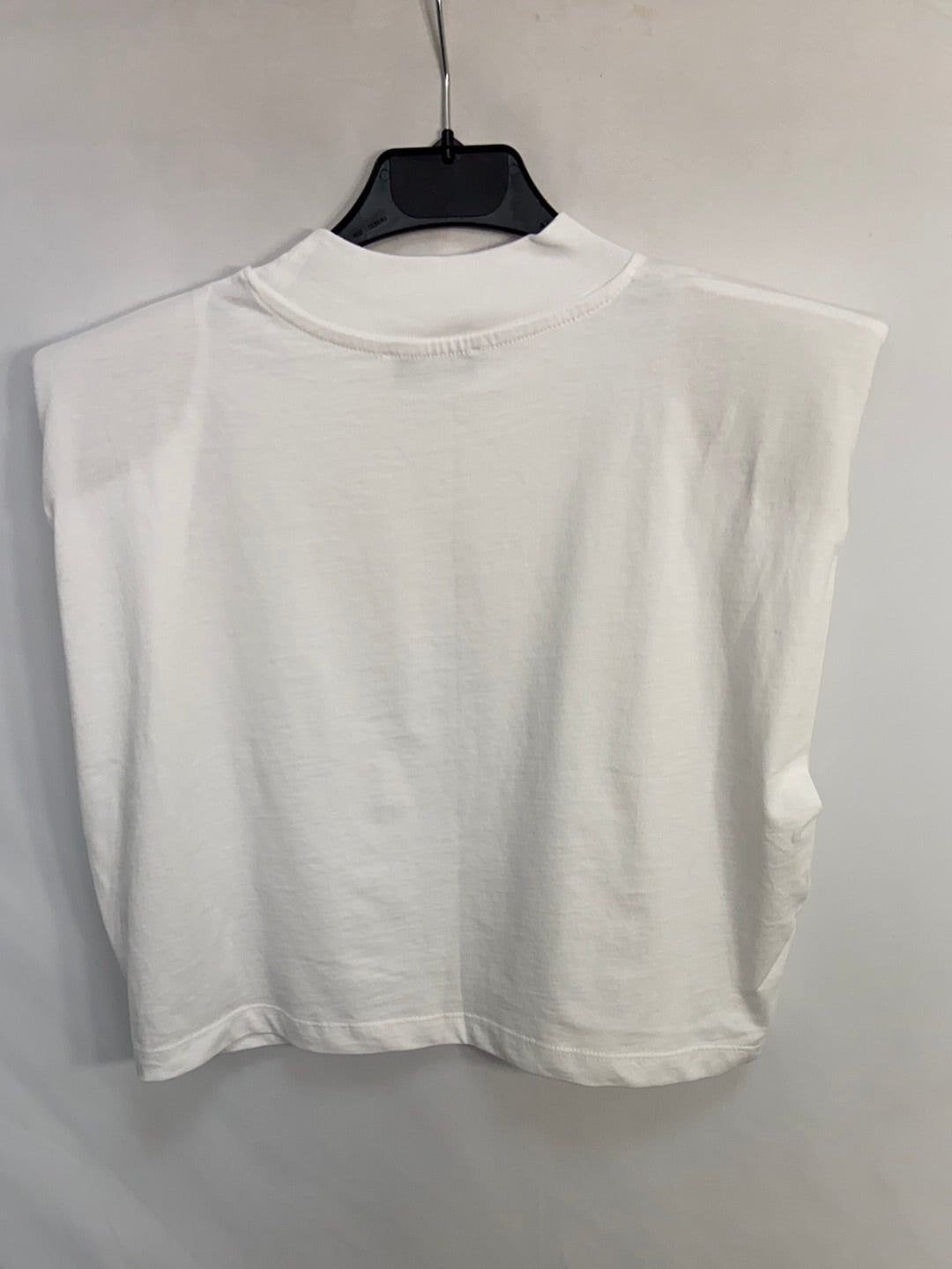 LOAVIES.Camiseta blanca hombreras T.XS