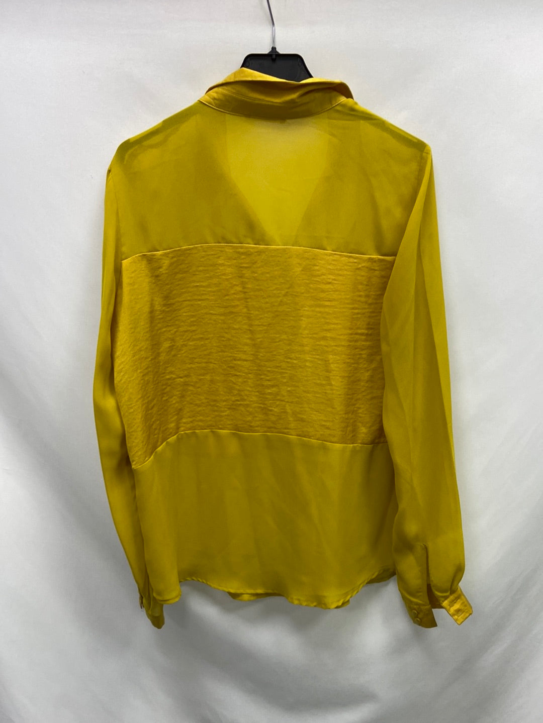 PROMOD. Blusa doble textura amarilla T.u(m)