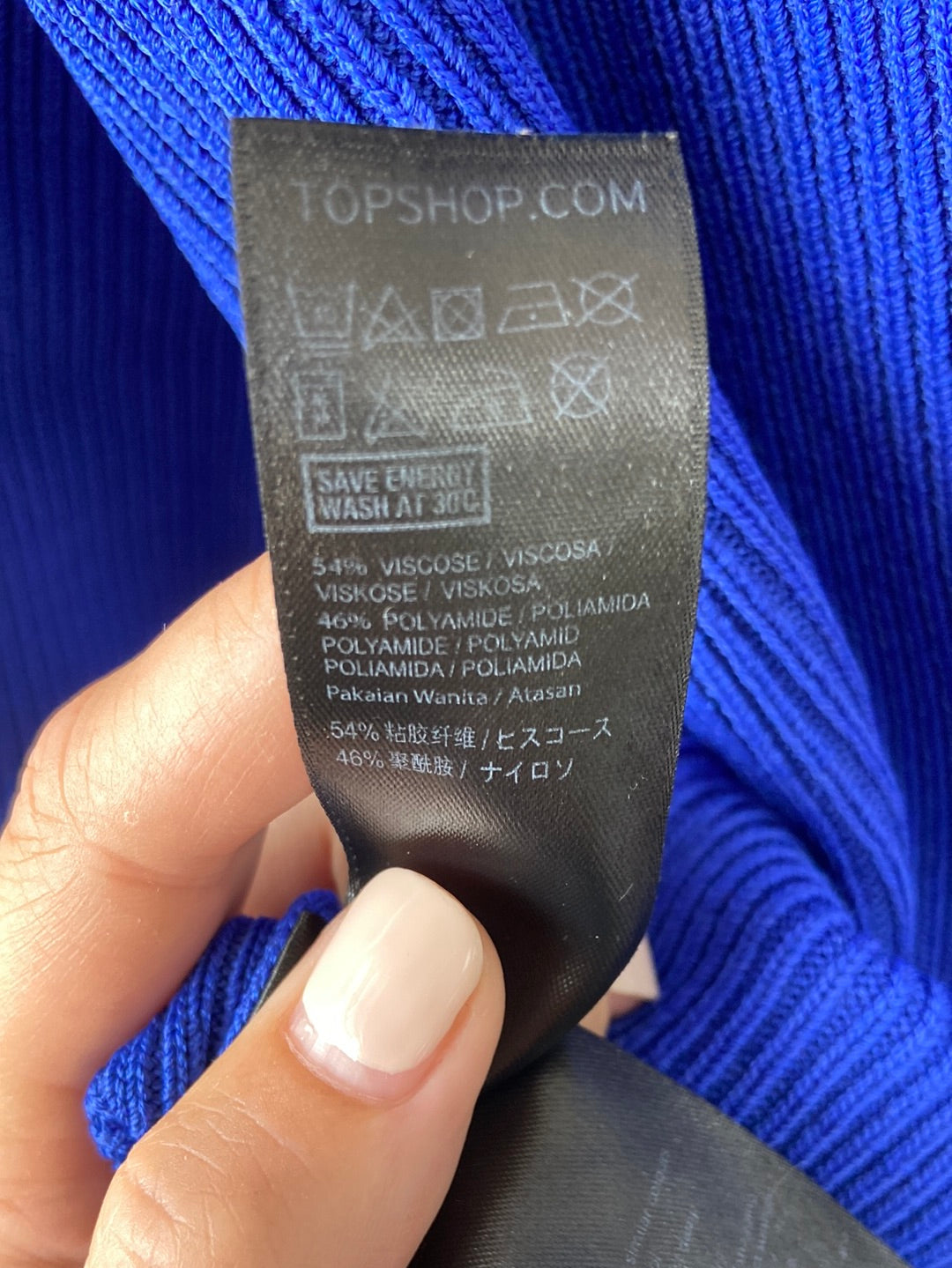 market.TOPSHOP. Jersey Klein choquer T.34