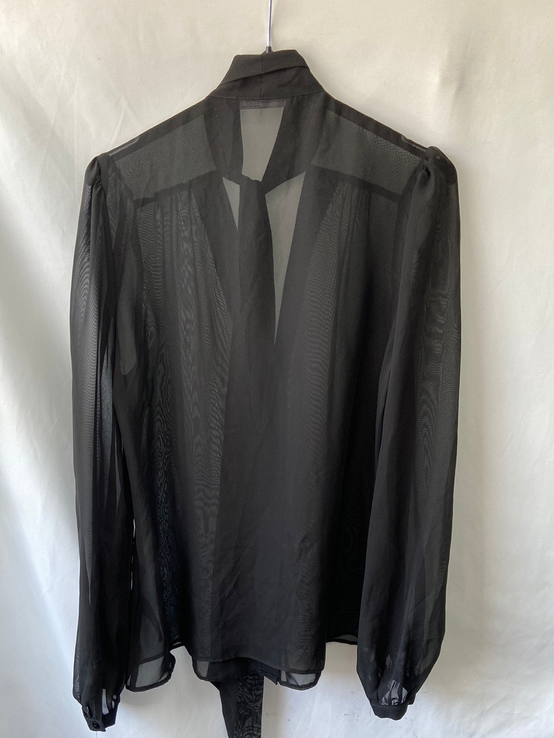 PRIMARK. Black lace-up shirt