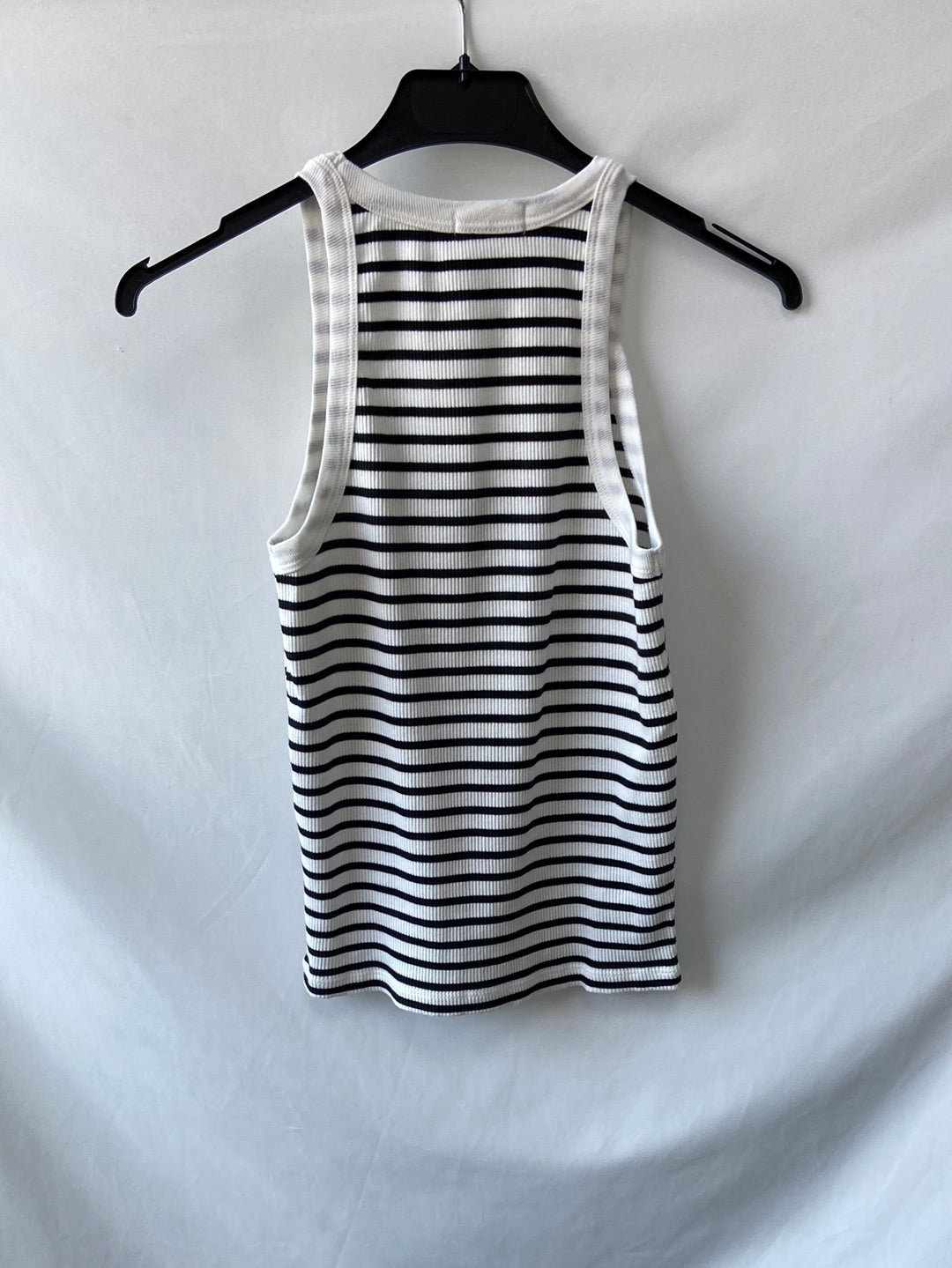 STRADIVARIUS. Camiseta rayas halter T.S