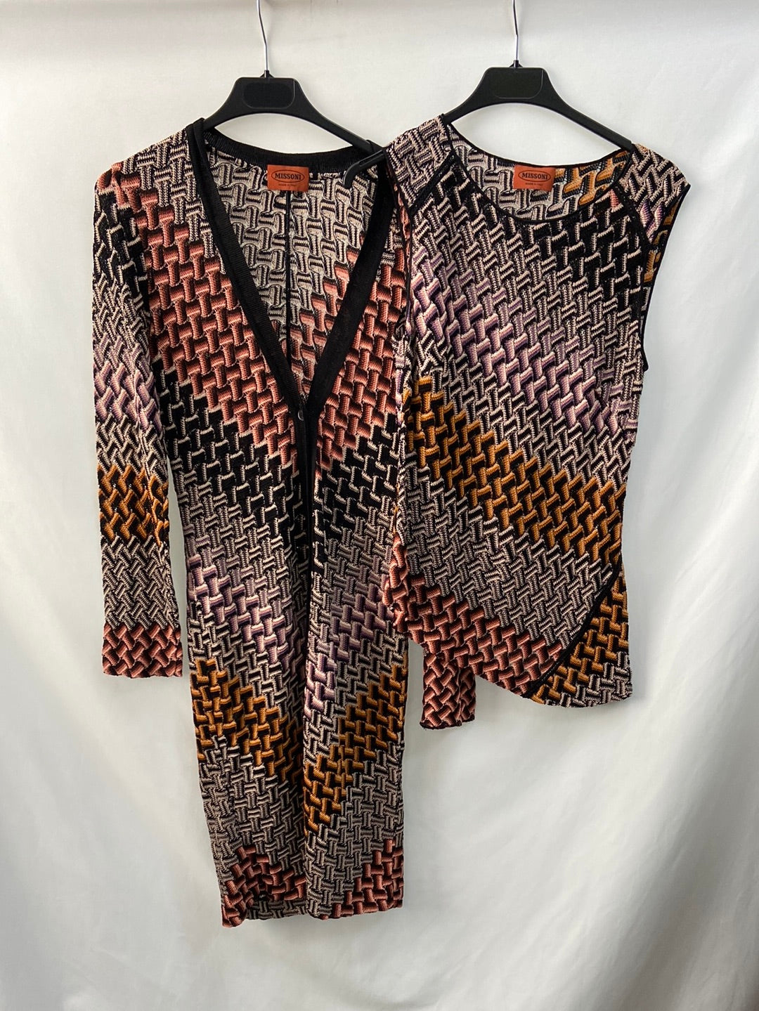 MISSONI.Multicolor gradient knit cardigan Ts