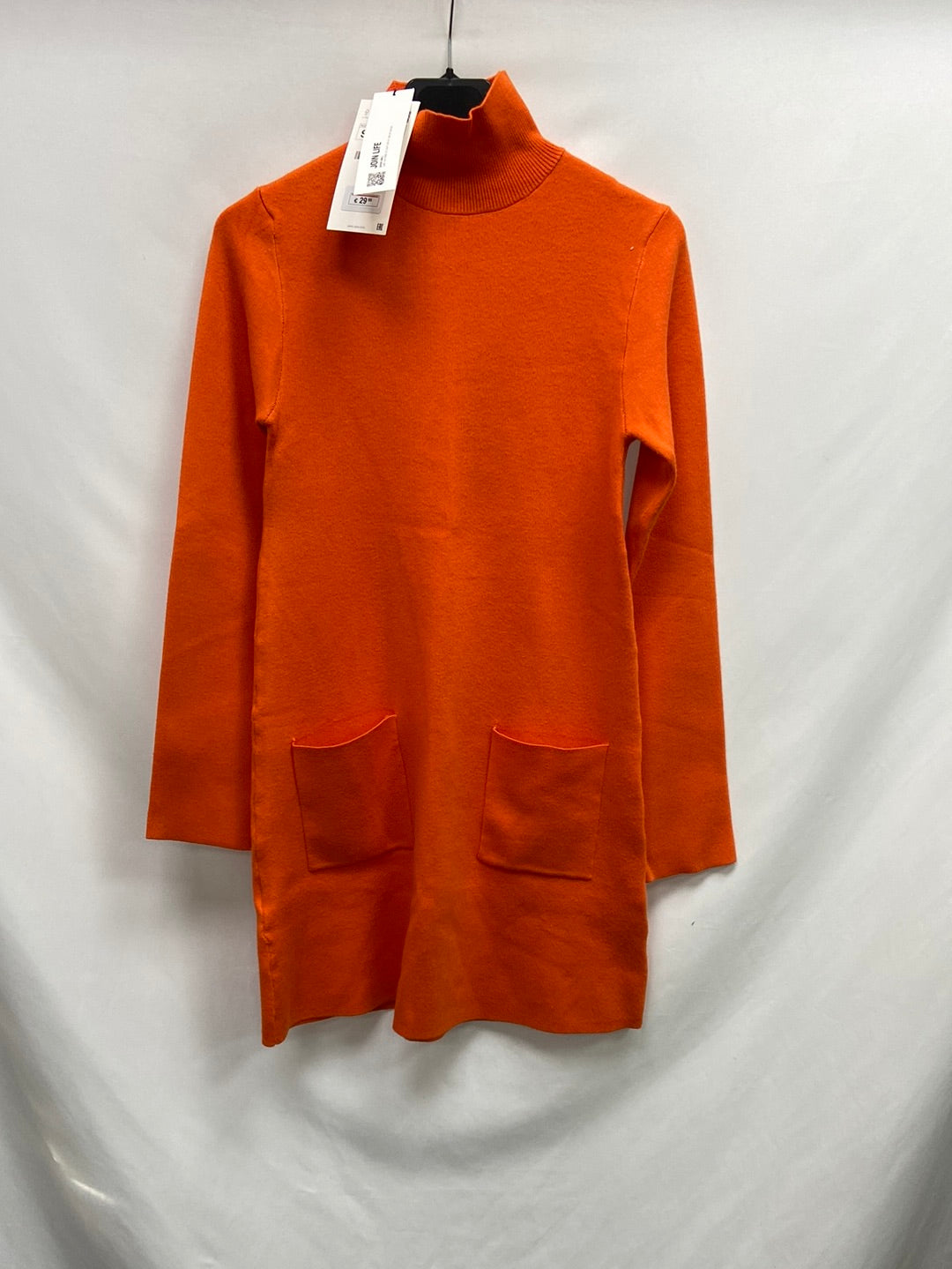 Orange knit dress TS - Main Image