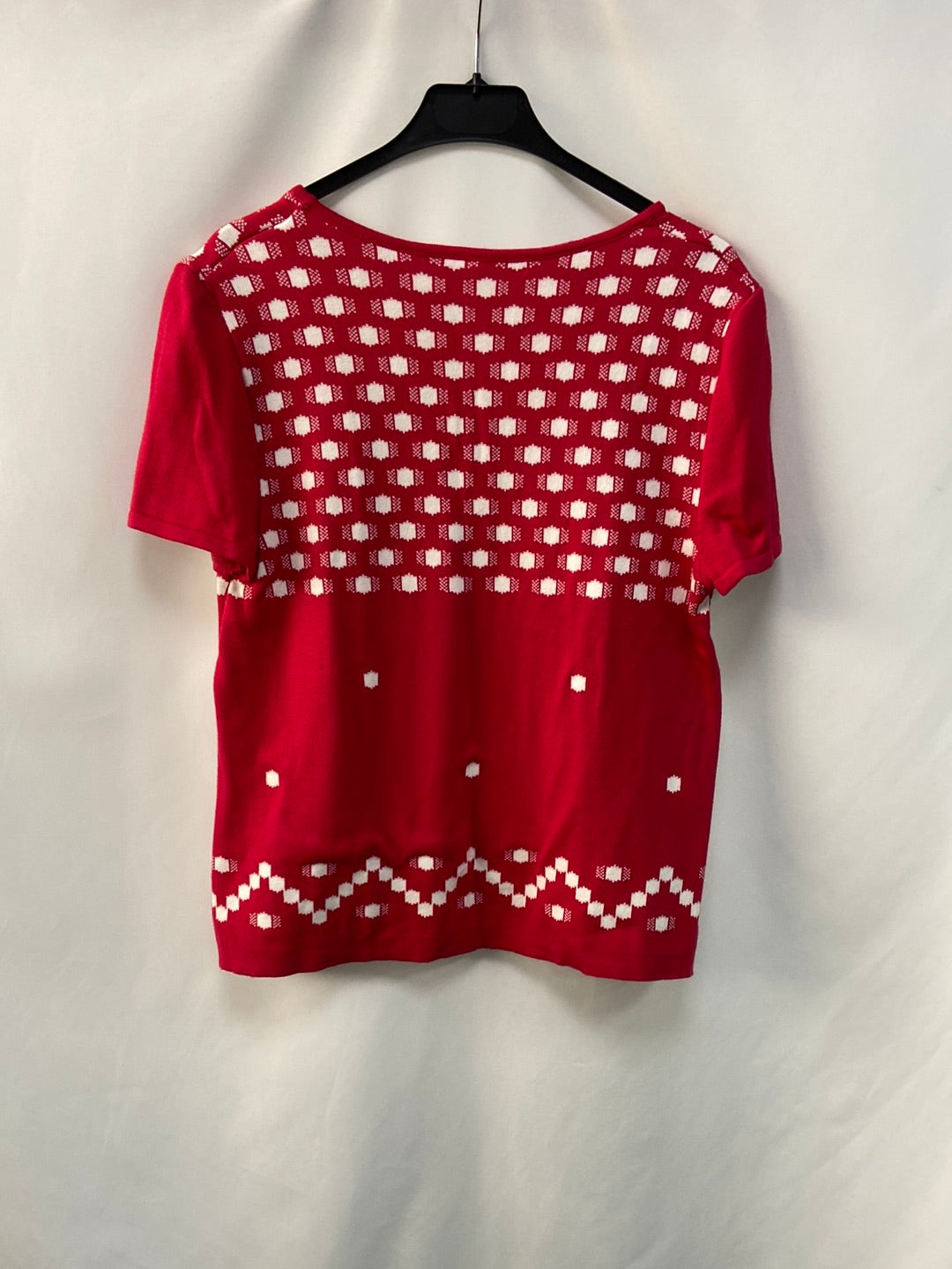 OTRAS.Camiseta punto roja T.M