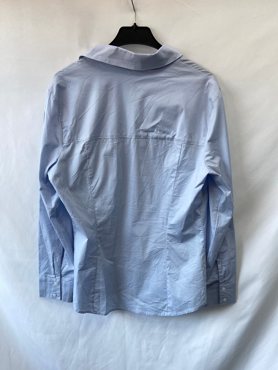 MANGO.Camisa azul clásica T.L