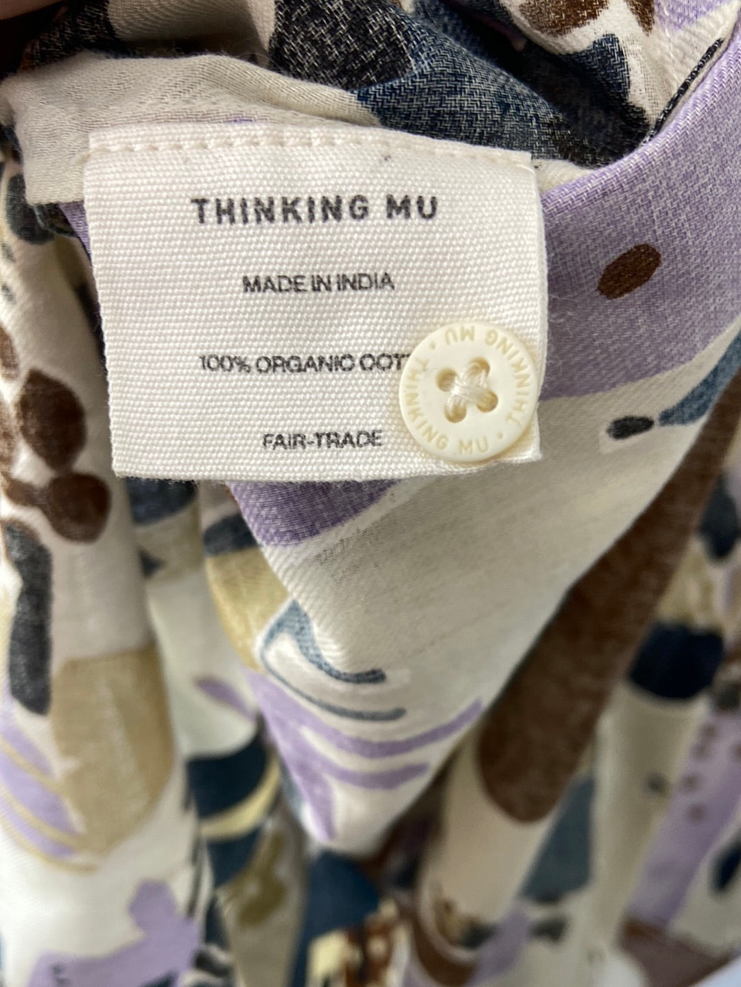 THINKING MU. Camisa fluida estampado T.s