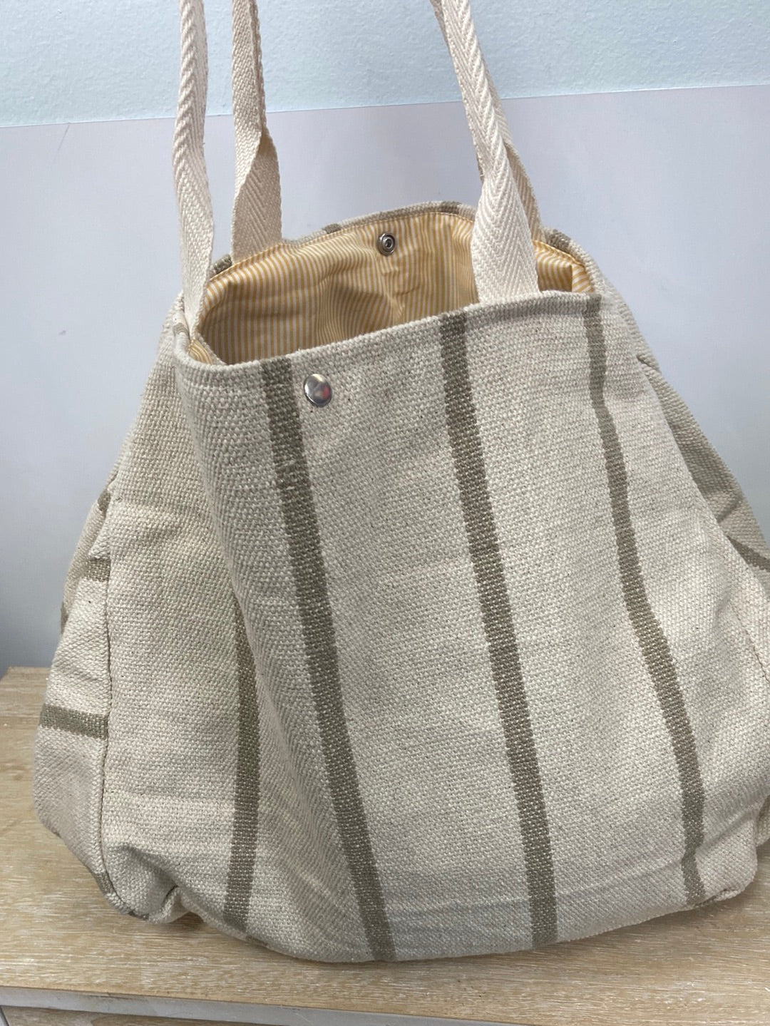 OTRAS.Bolso tela beige