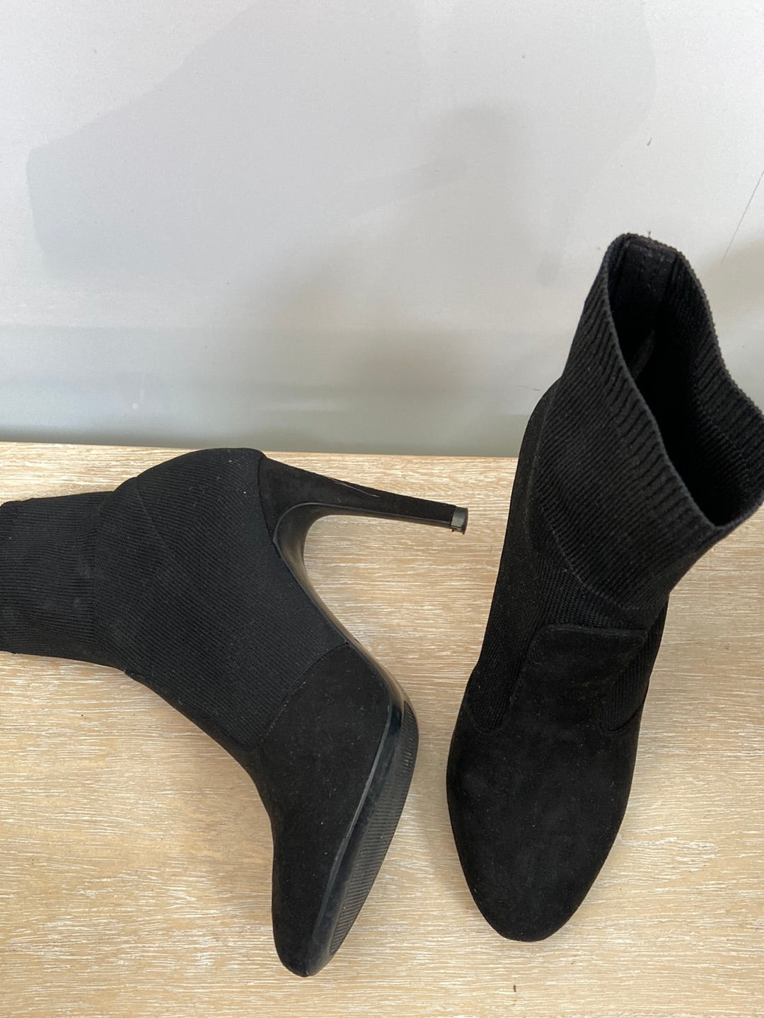 MANGO.Botines negros punto T.36