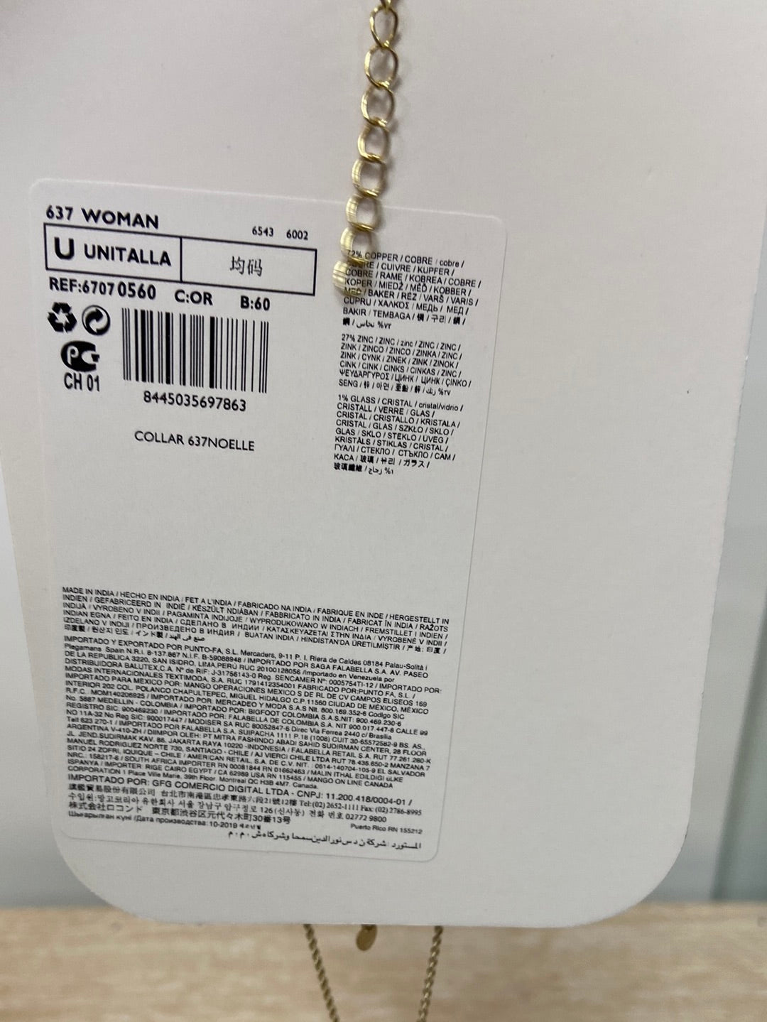 MANGO.Collar multicadena