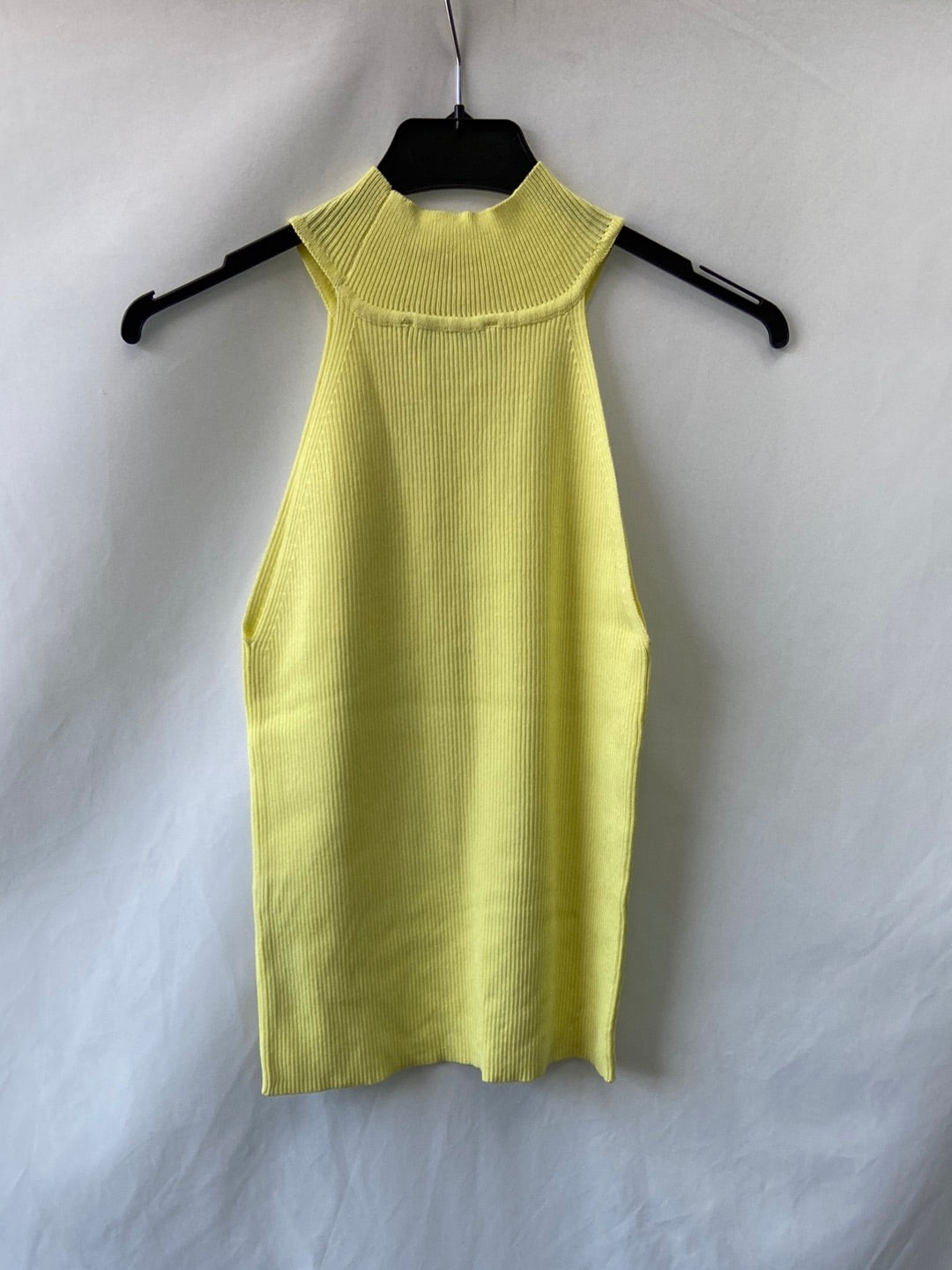 ZARA.Top punto halter Amarillo T.M