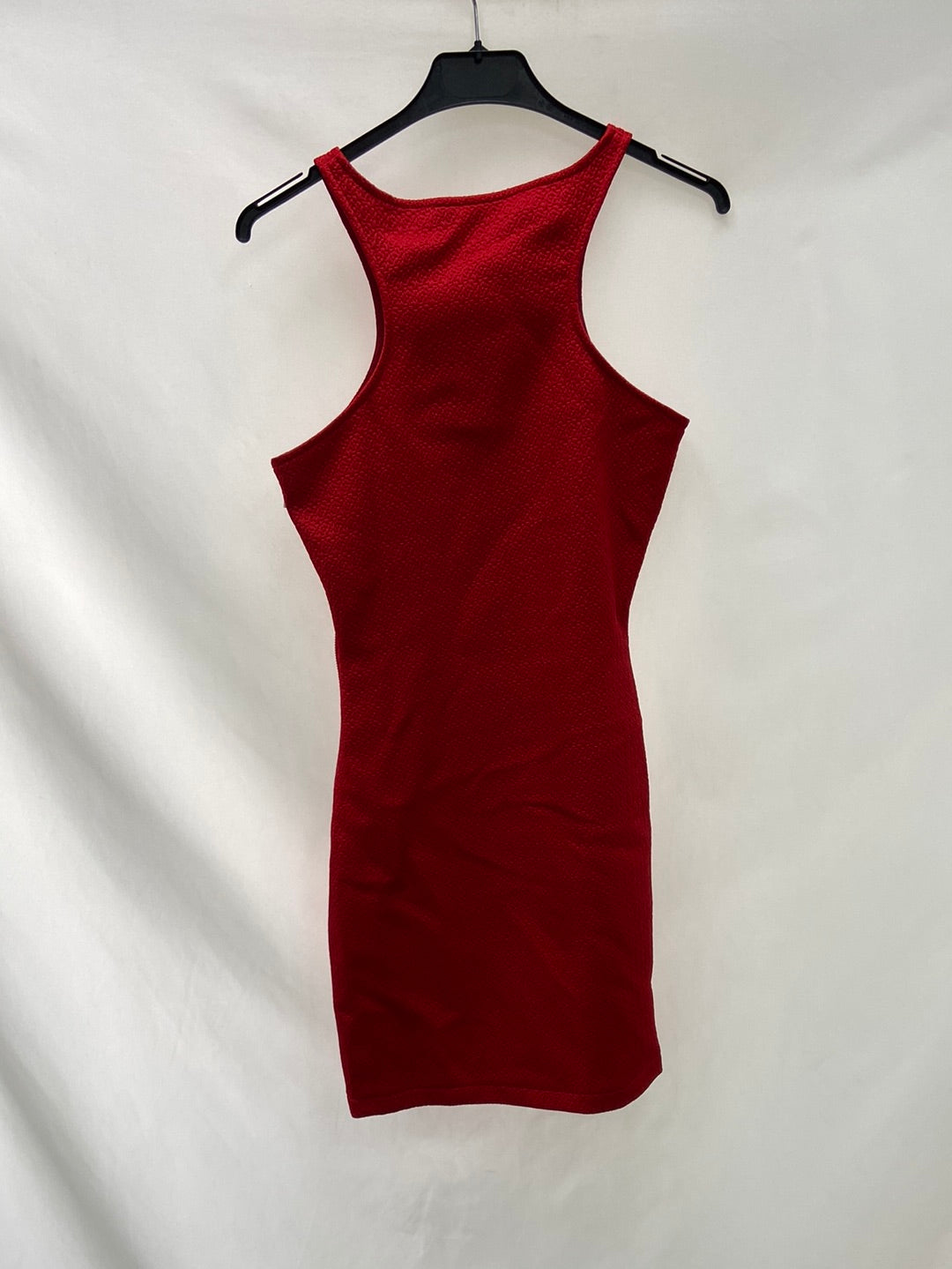 MANGO.Vestido rojo halter T.S