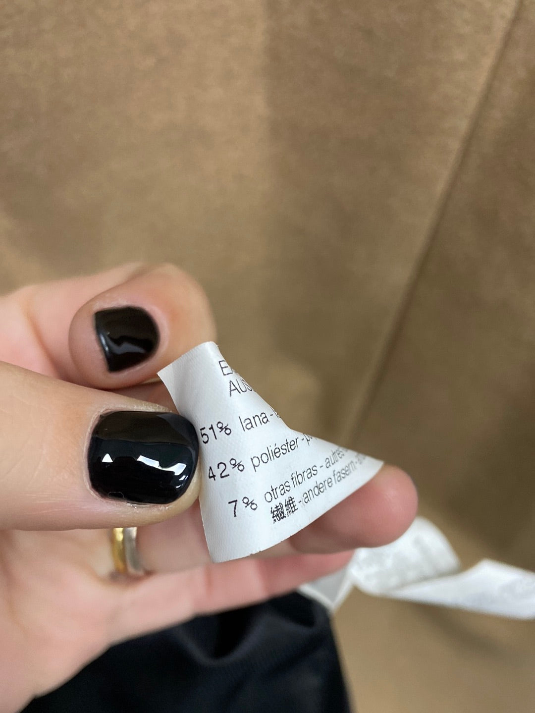 ZARA. Beige Ts cloth coat