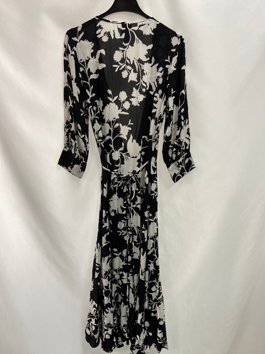 H&M x JOHANNA ORTIZ. Long black wrap dress Ts (Tara)