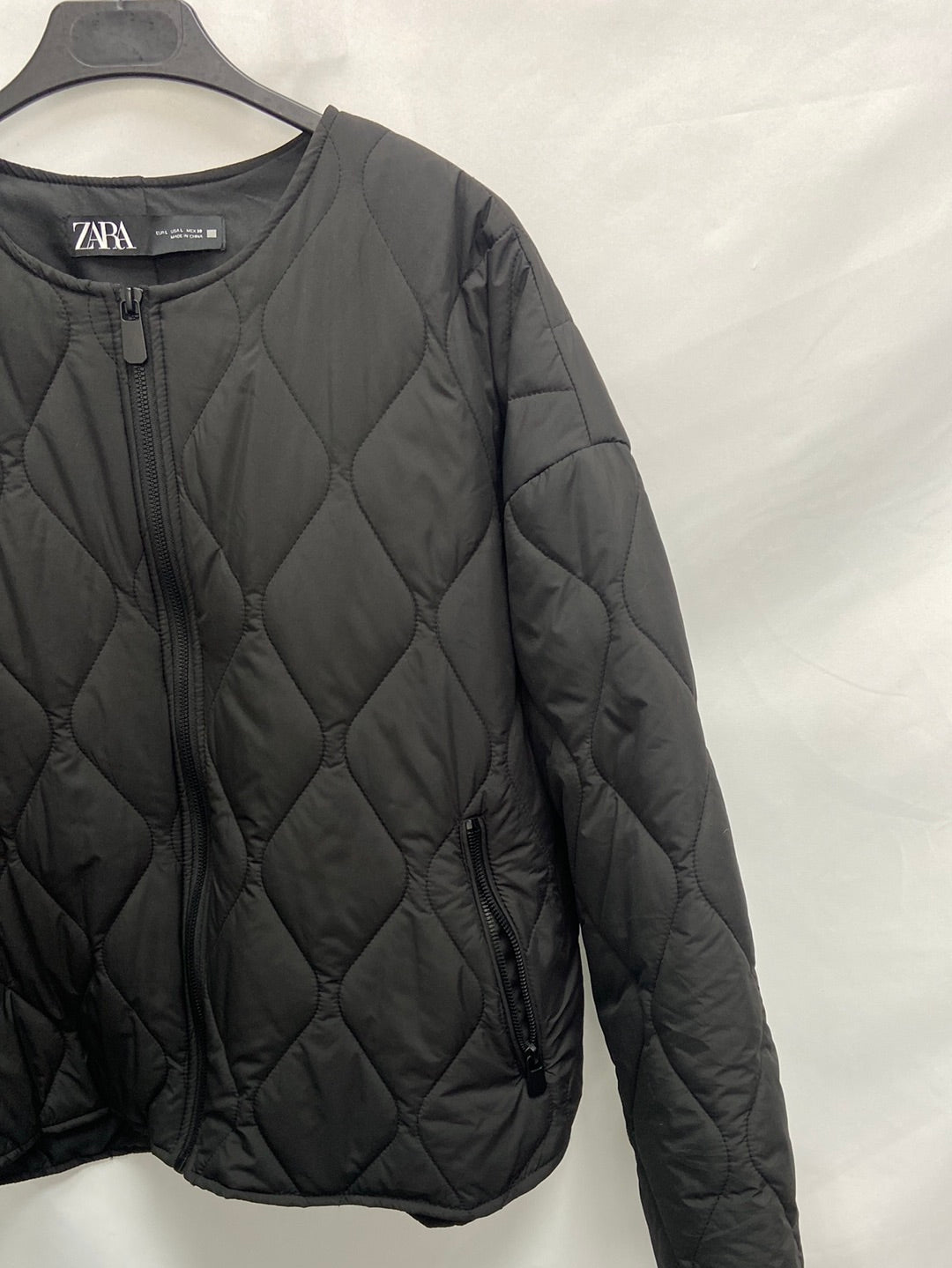 ZARA. Quilted down jacket TL