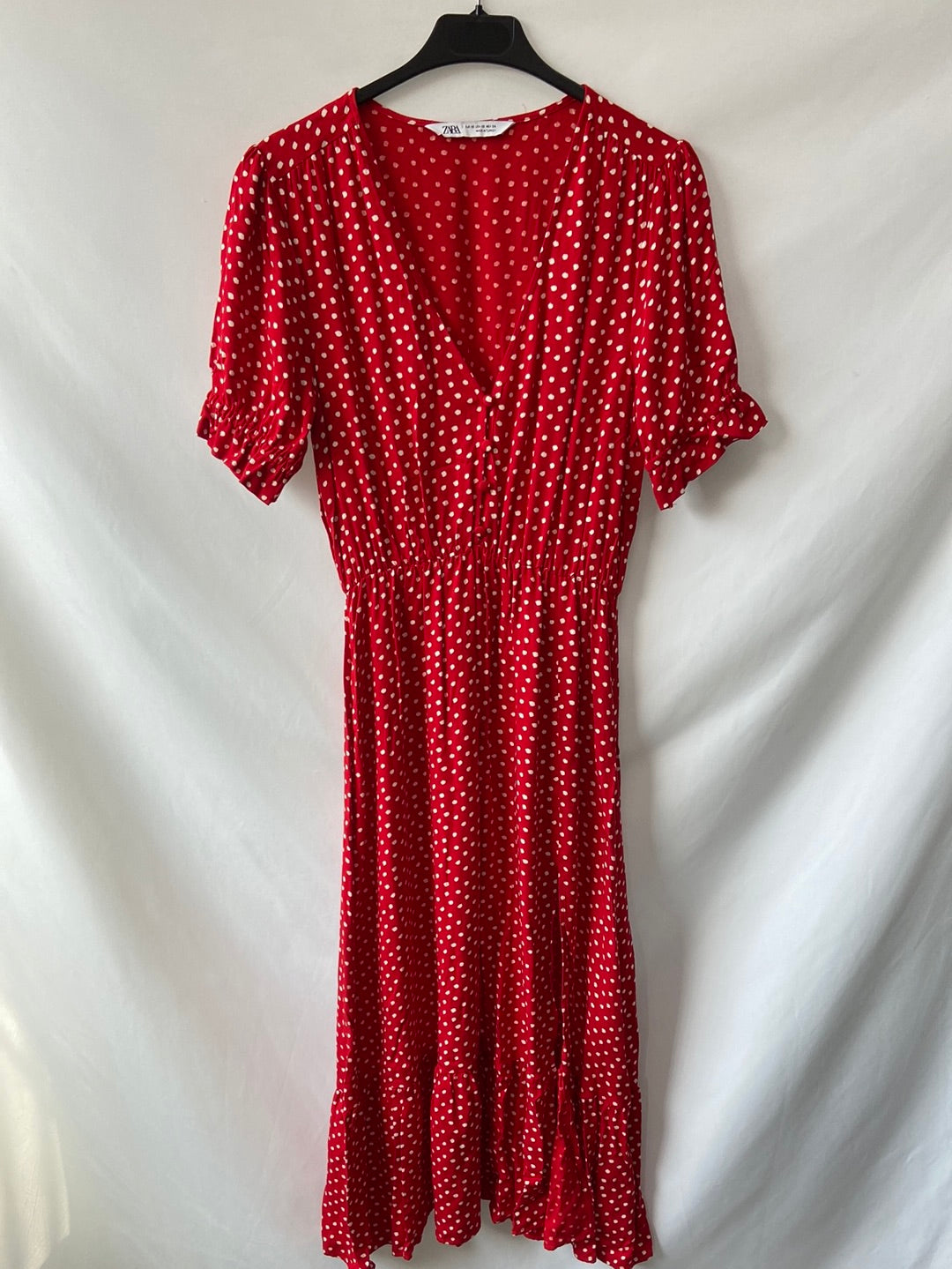zara red midi dress ZARA. Polka dot midi dress T.xs – Hibuy market