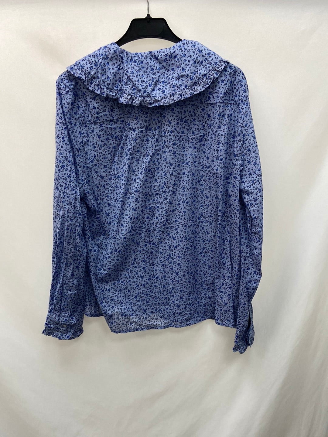 market.SFERA.Blusa azul cuello bebé T.L
