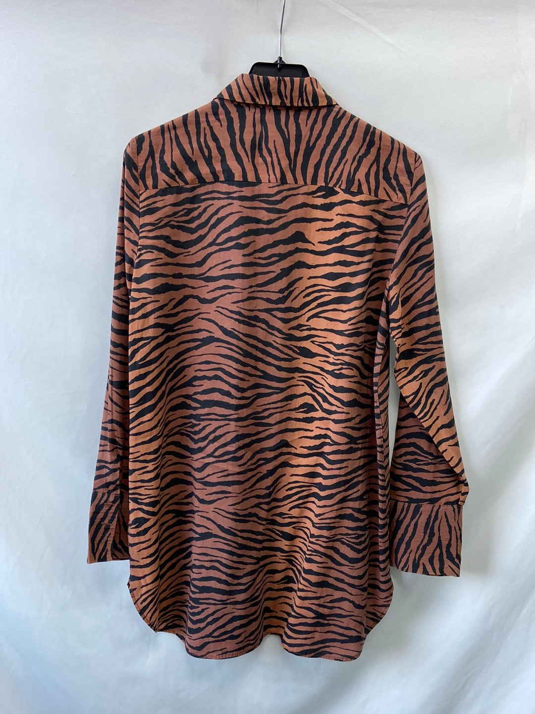 ZARA.Camisa oversized animal print tie dye T.S