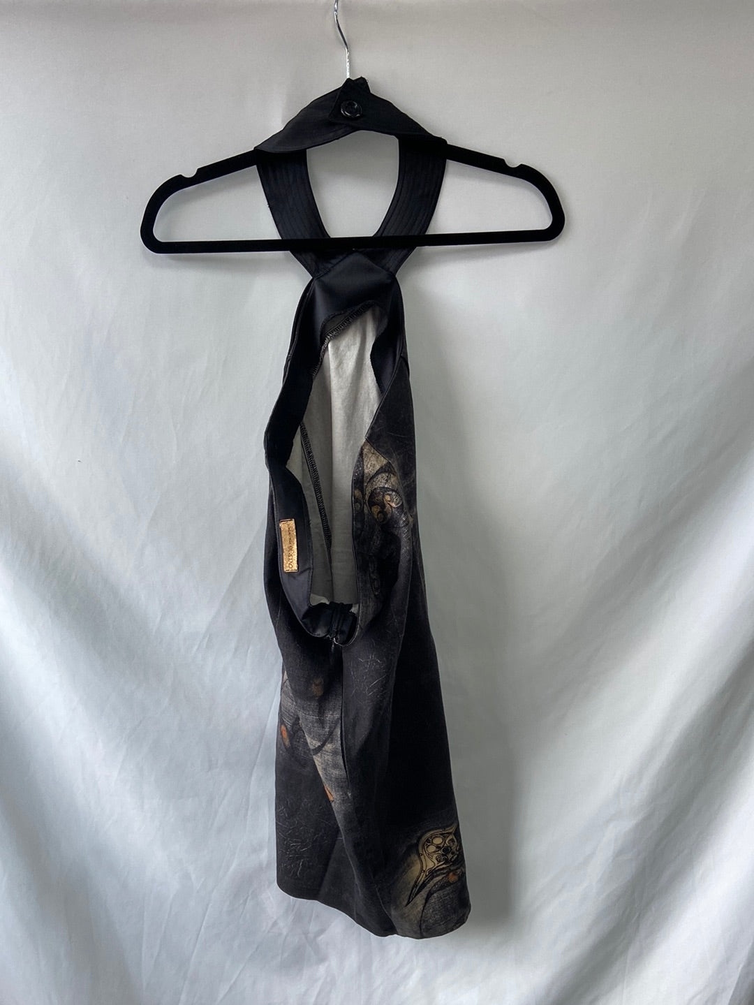 OTHERS. Grey dress tied at the neck TM