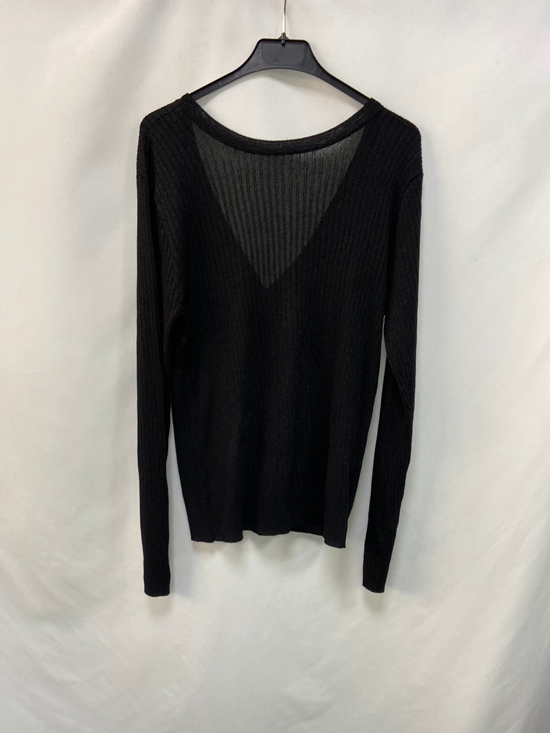BIMANI. Black cardigan with Tl threads